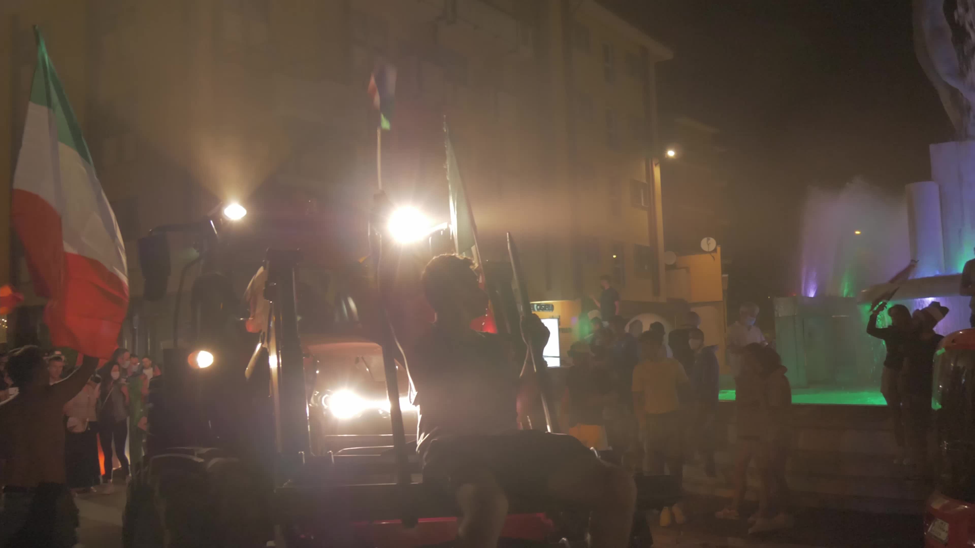 Italian supporters celebrates Euro 2020 victory