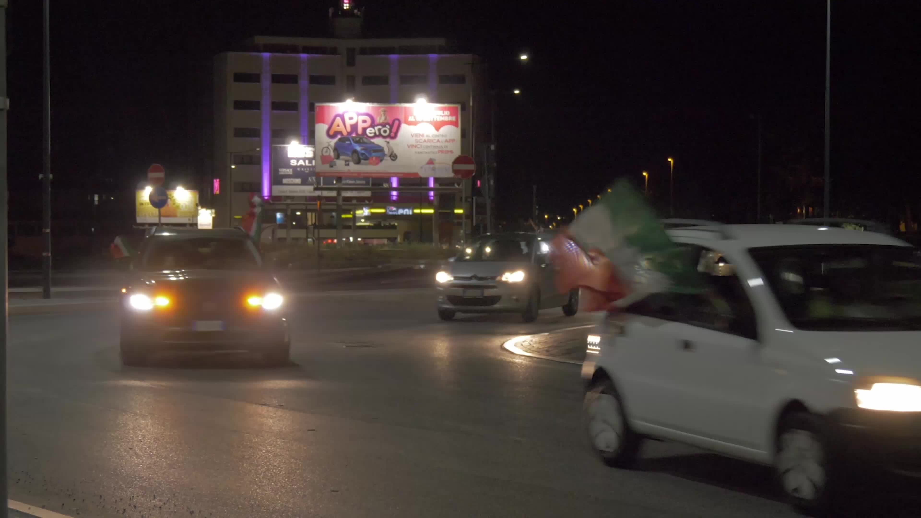 Italian supporters celebrates Euro 2020 victory