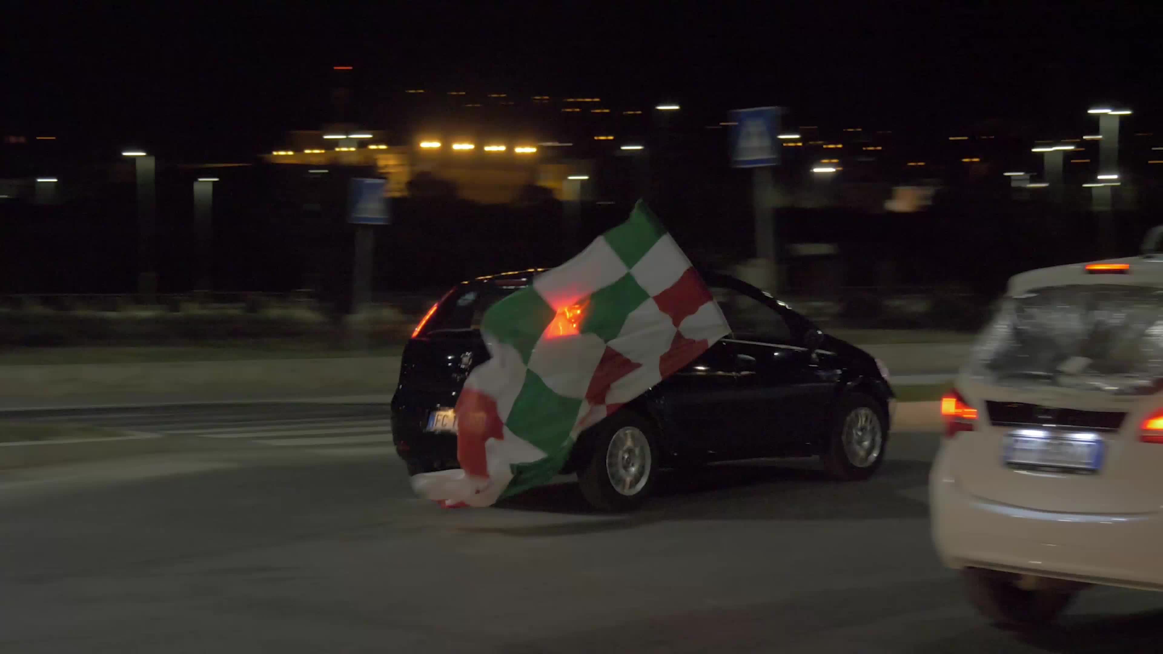 Italian supporters celebrates Euro 2020 victory