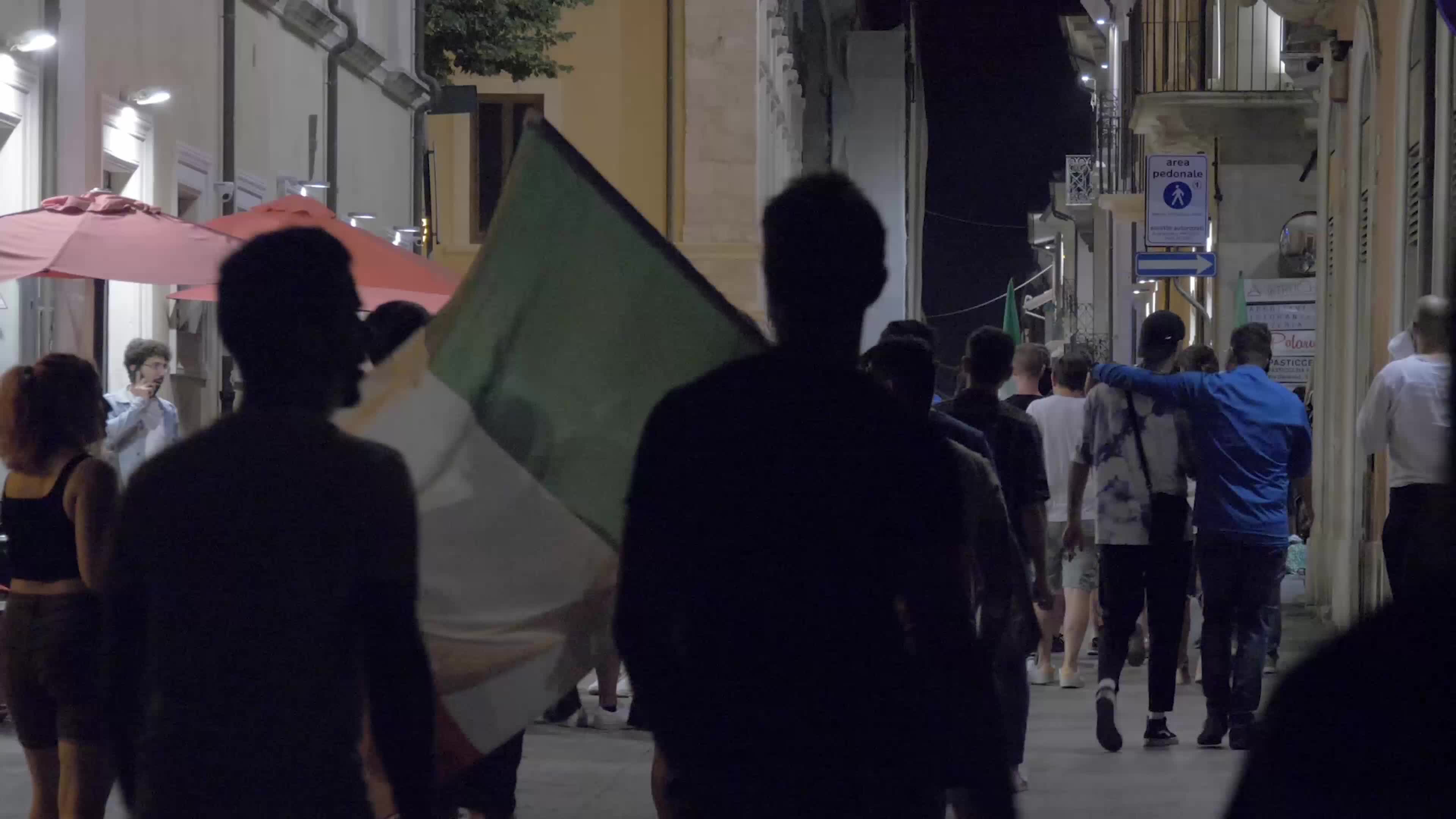 Italian supporters celebrates Euro 2020 victory