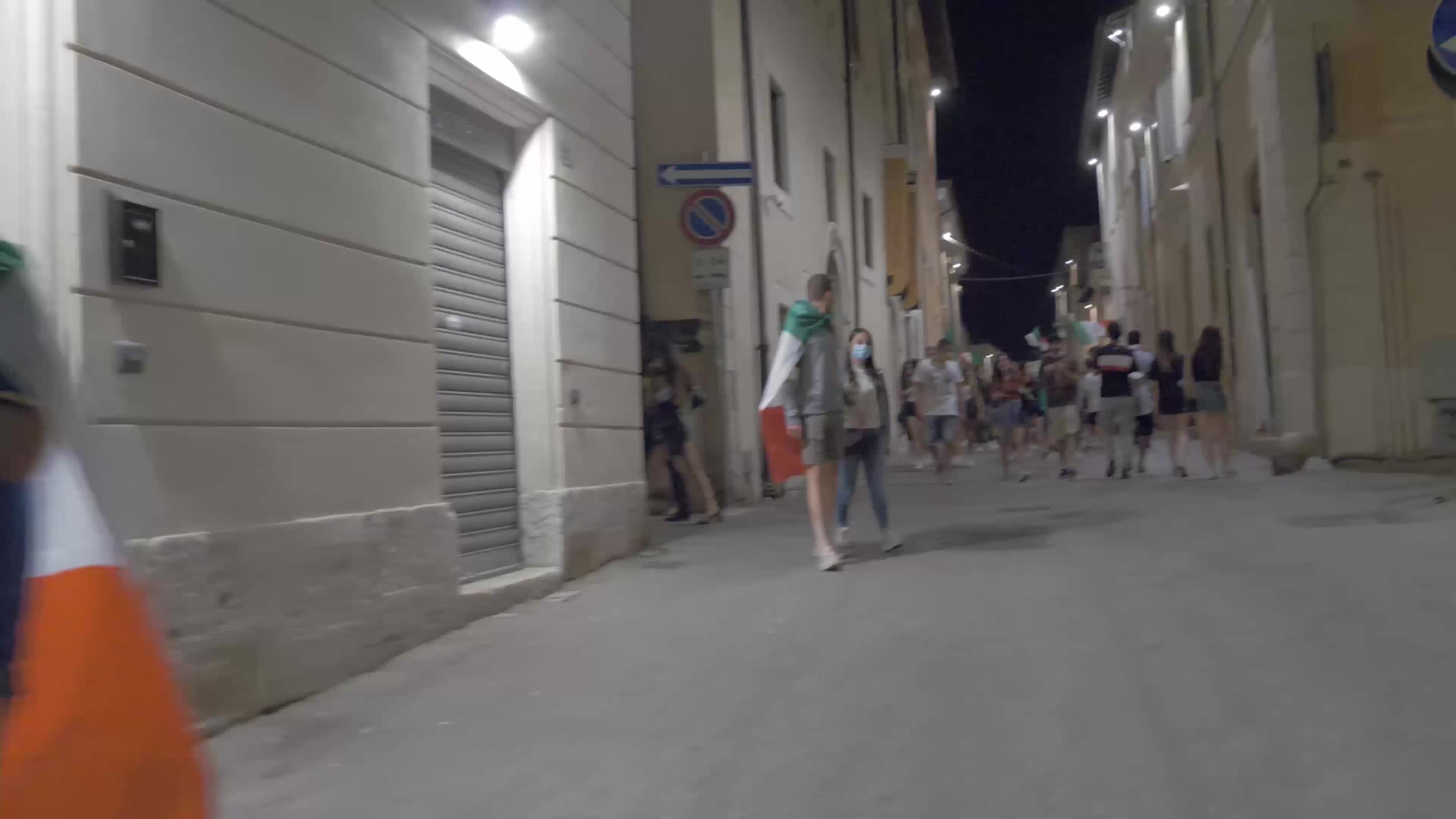 Italian supporters celebrates Euro 2020 victory