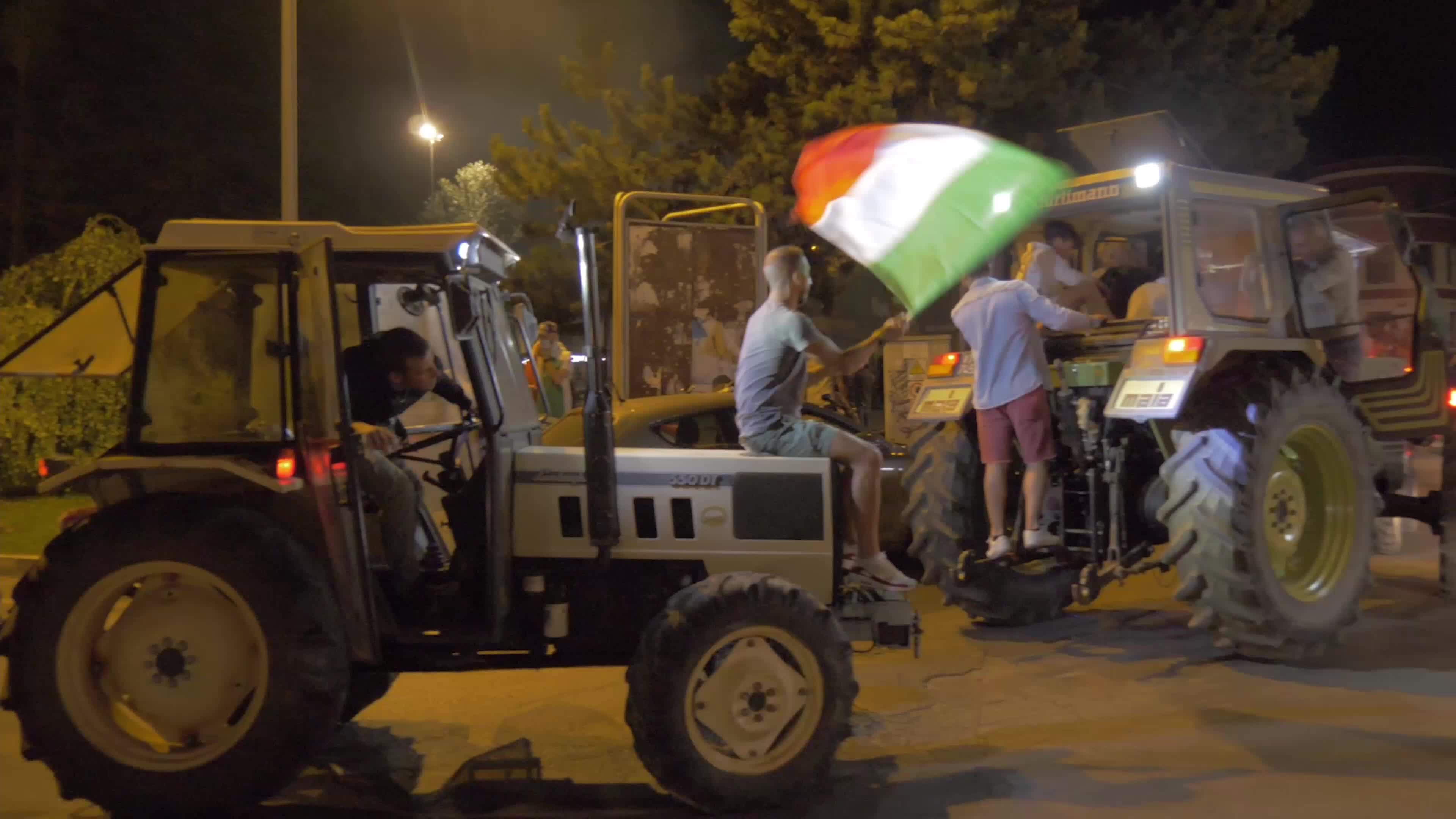 Italian supporters celebrates Euro 2020 victory