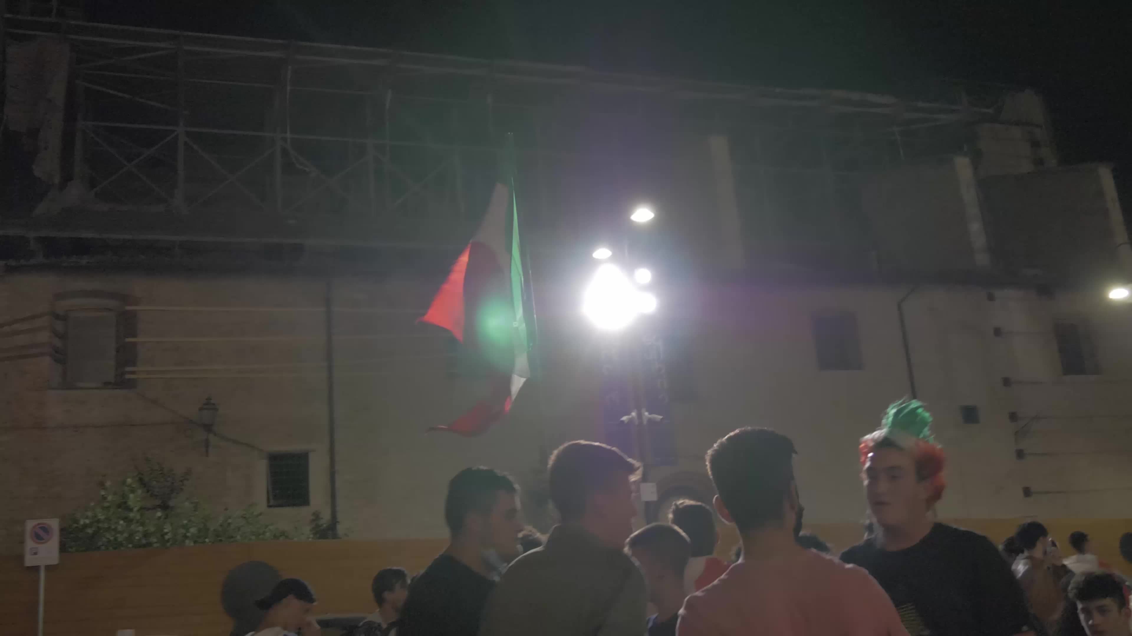 Italian supporters celebrates Euro 2020 victory