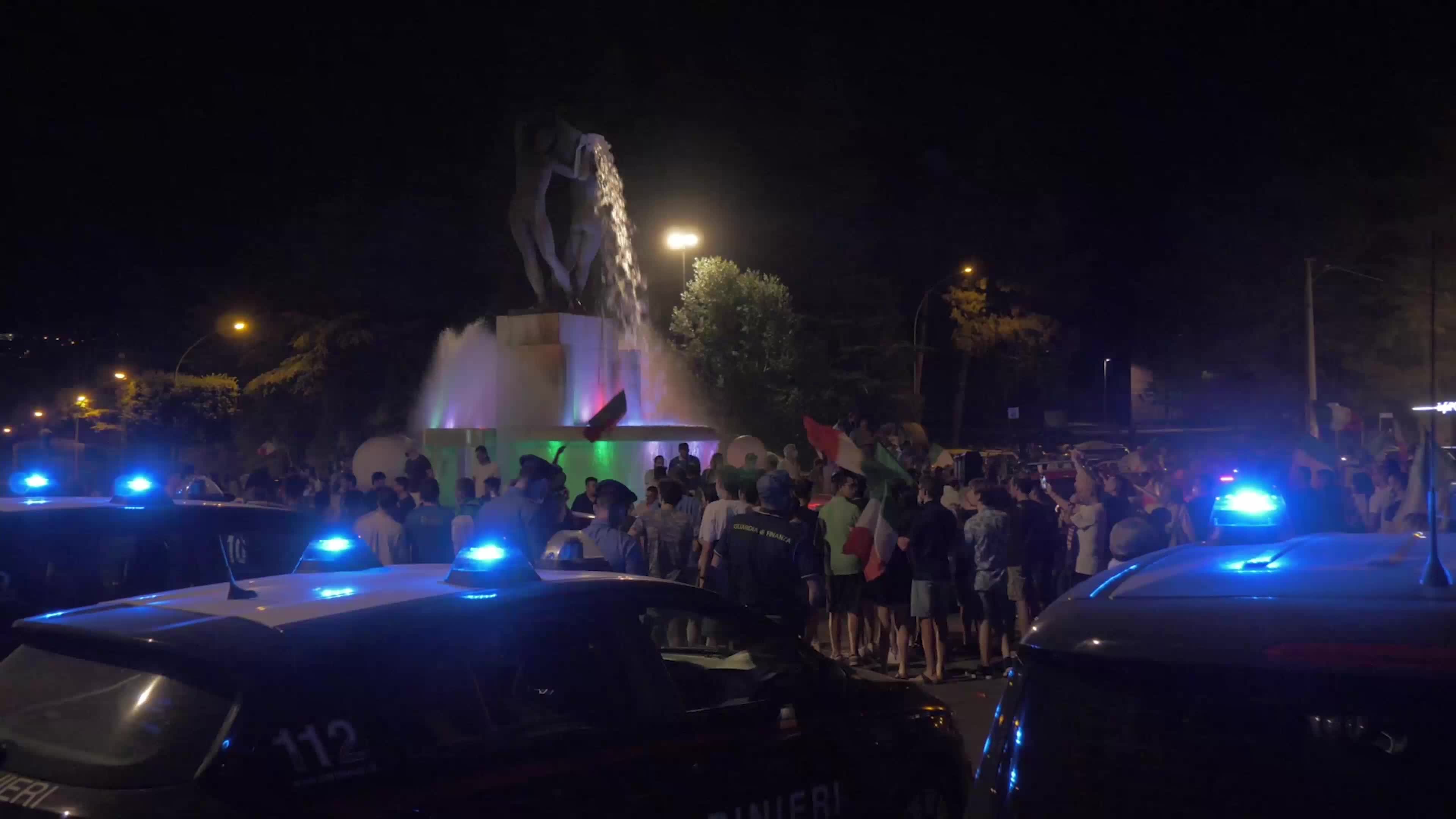 Italian supporters celebrates Euro 2020 victory