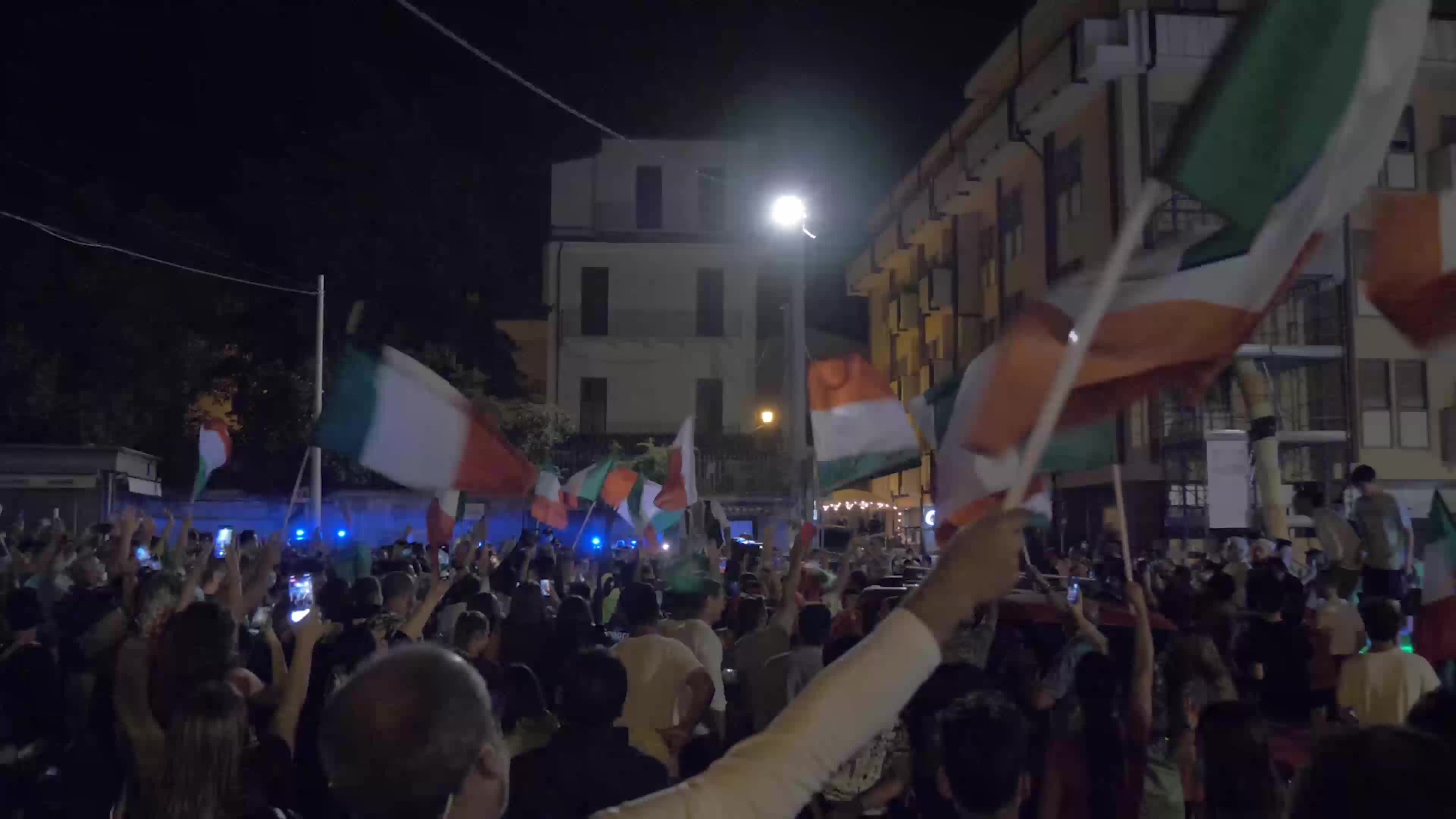 Italian supporters celebrates Euro 2020 victory