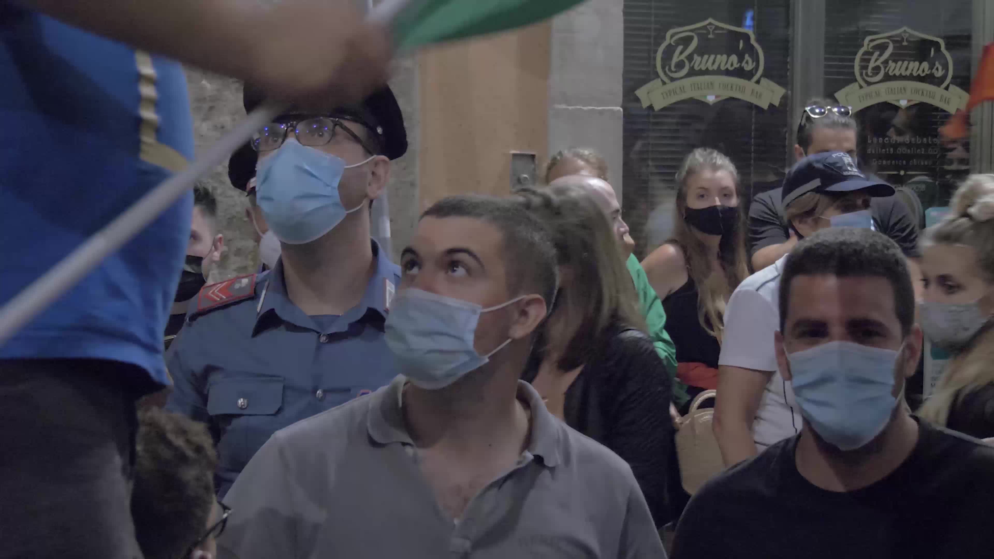 Italian supporters celebrates Euro 2020 victory