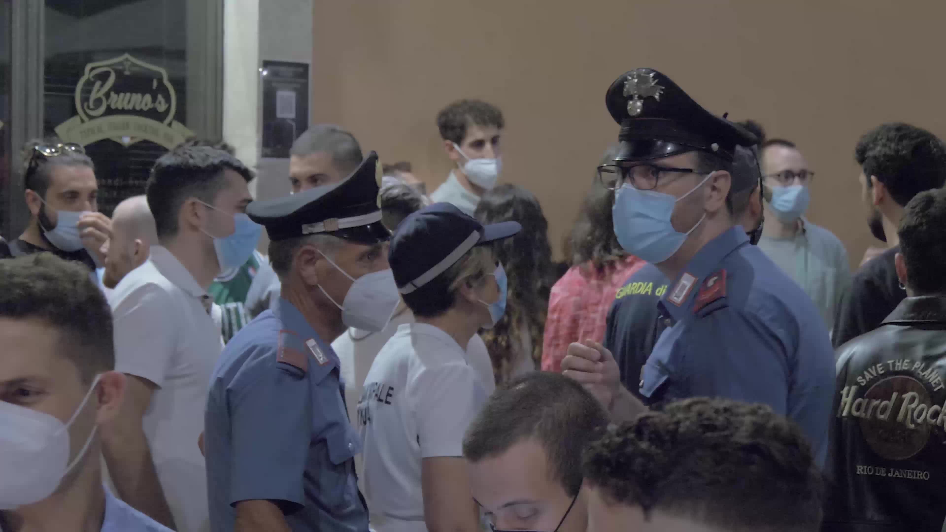Italian supporters celebrates Euro 2020 victory