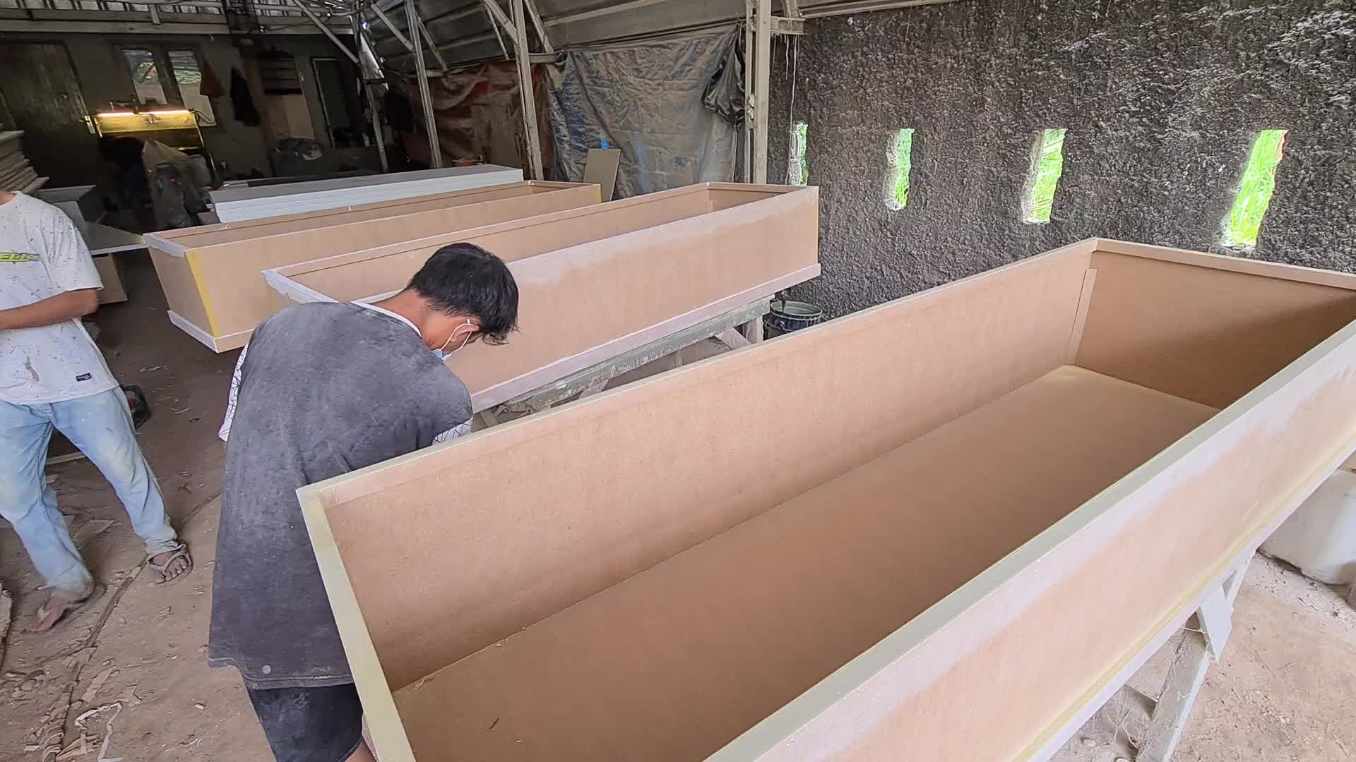 Coffin Production For Covid-19 Victims in Indonesia