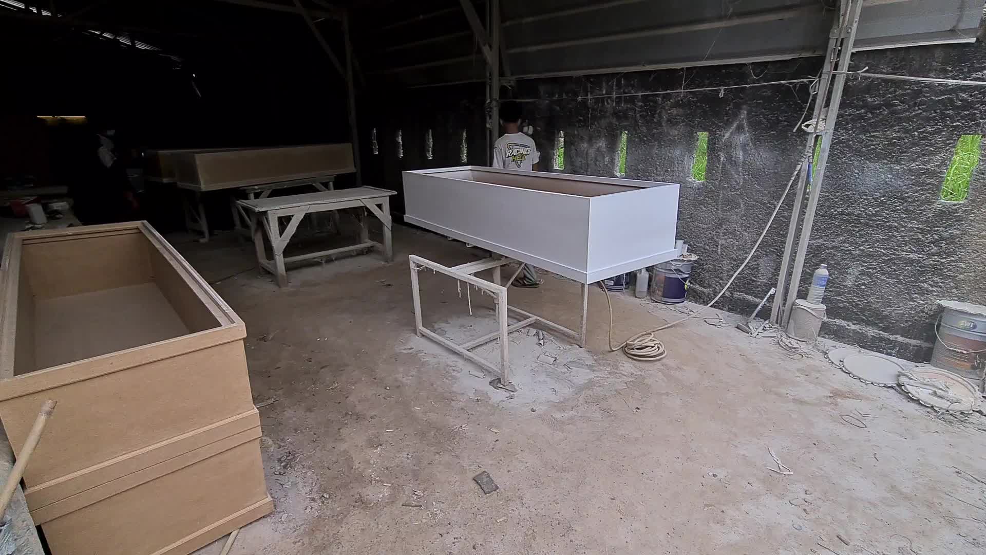Coffin Production For Covid-19 Victims in Indonesia