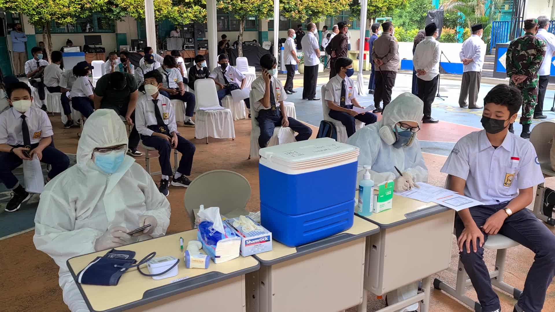 Coronavirus Vaccination For Children Aged 12-17 Years In Indonesia