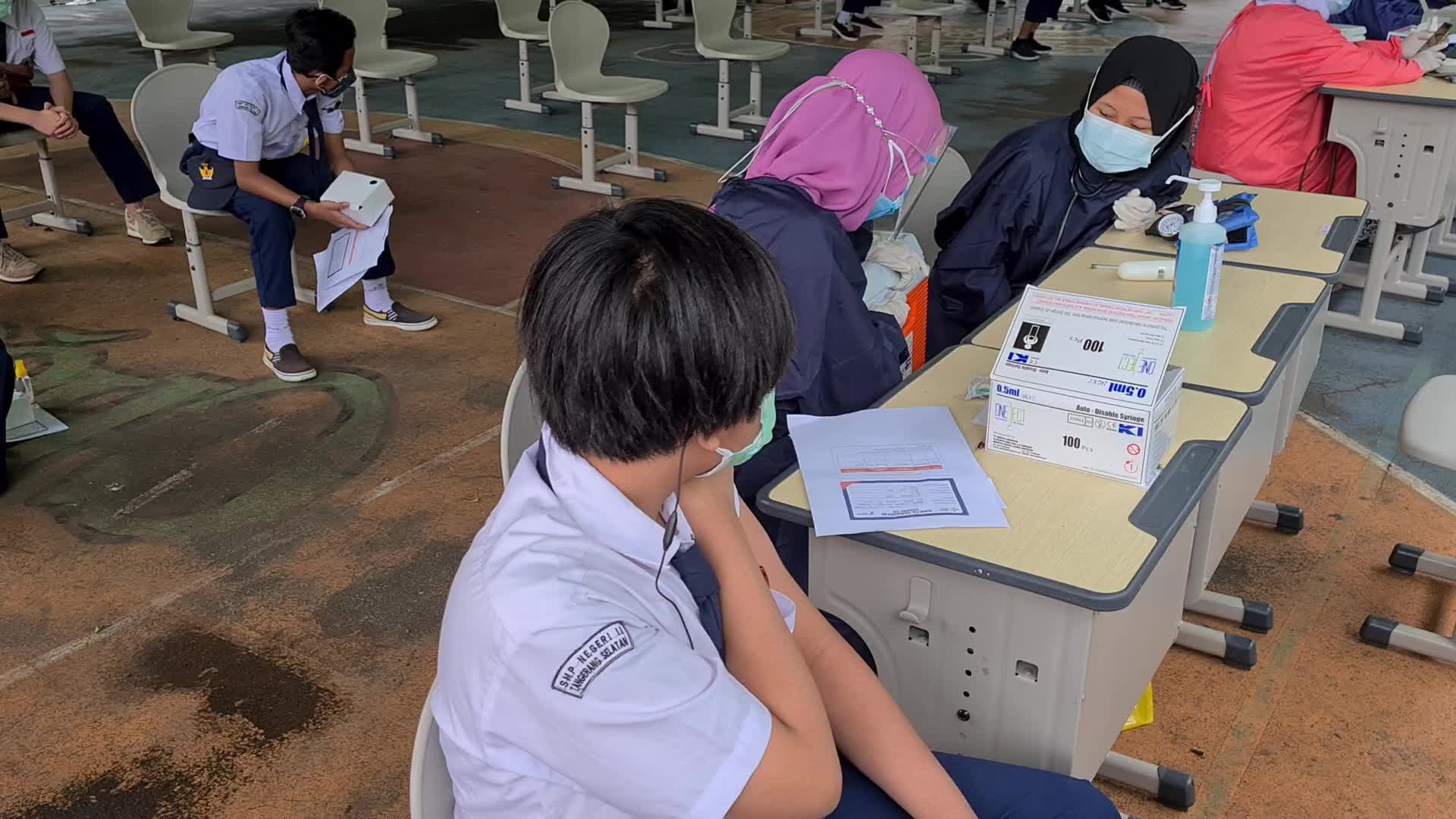 Coronavirus Vaccination For Children Aged 12-17 Years In Indonesia