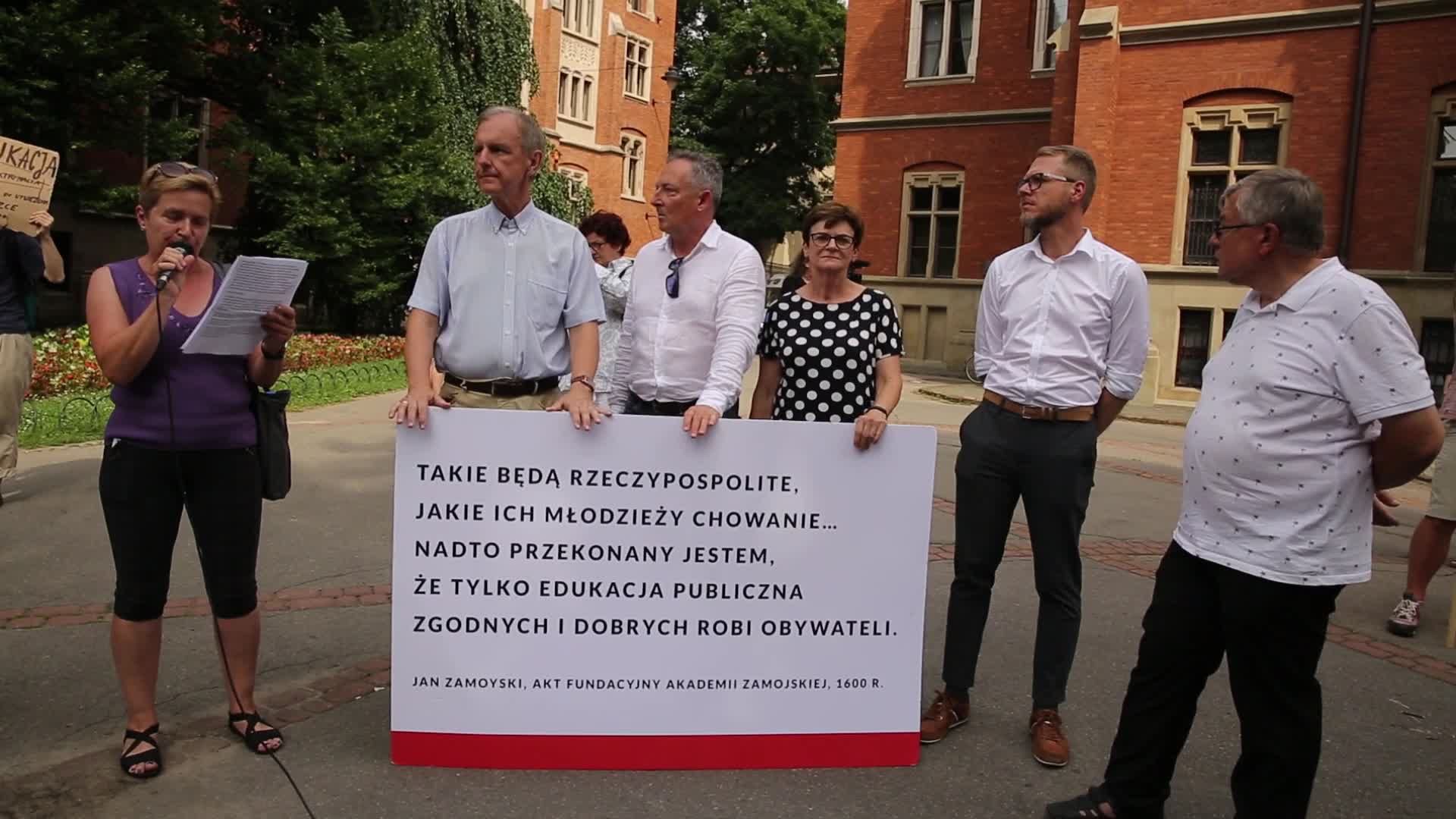 Anti-Government protests in Krakow