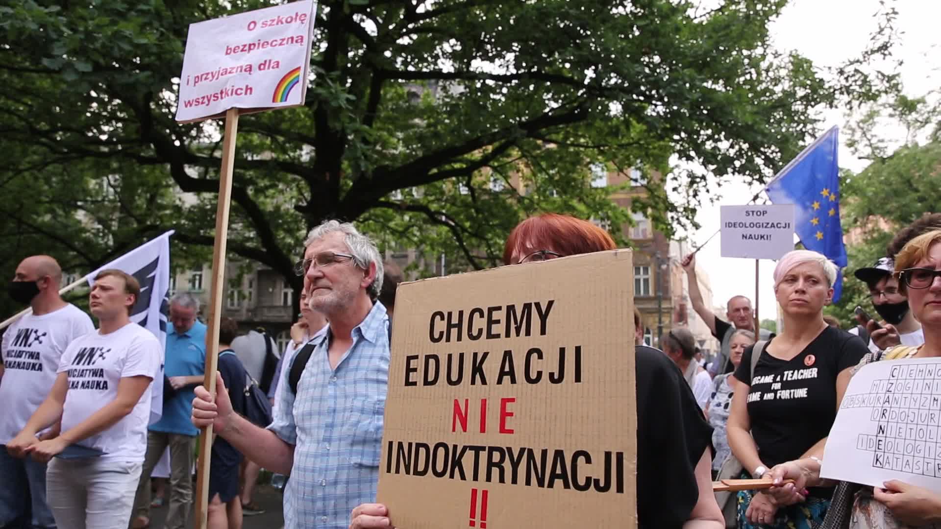 Anti-Government protests in Krakow
