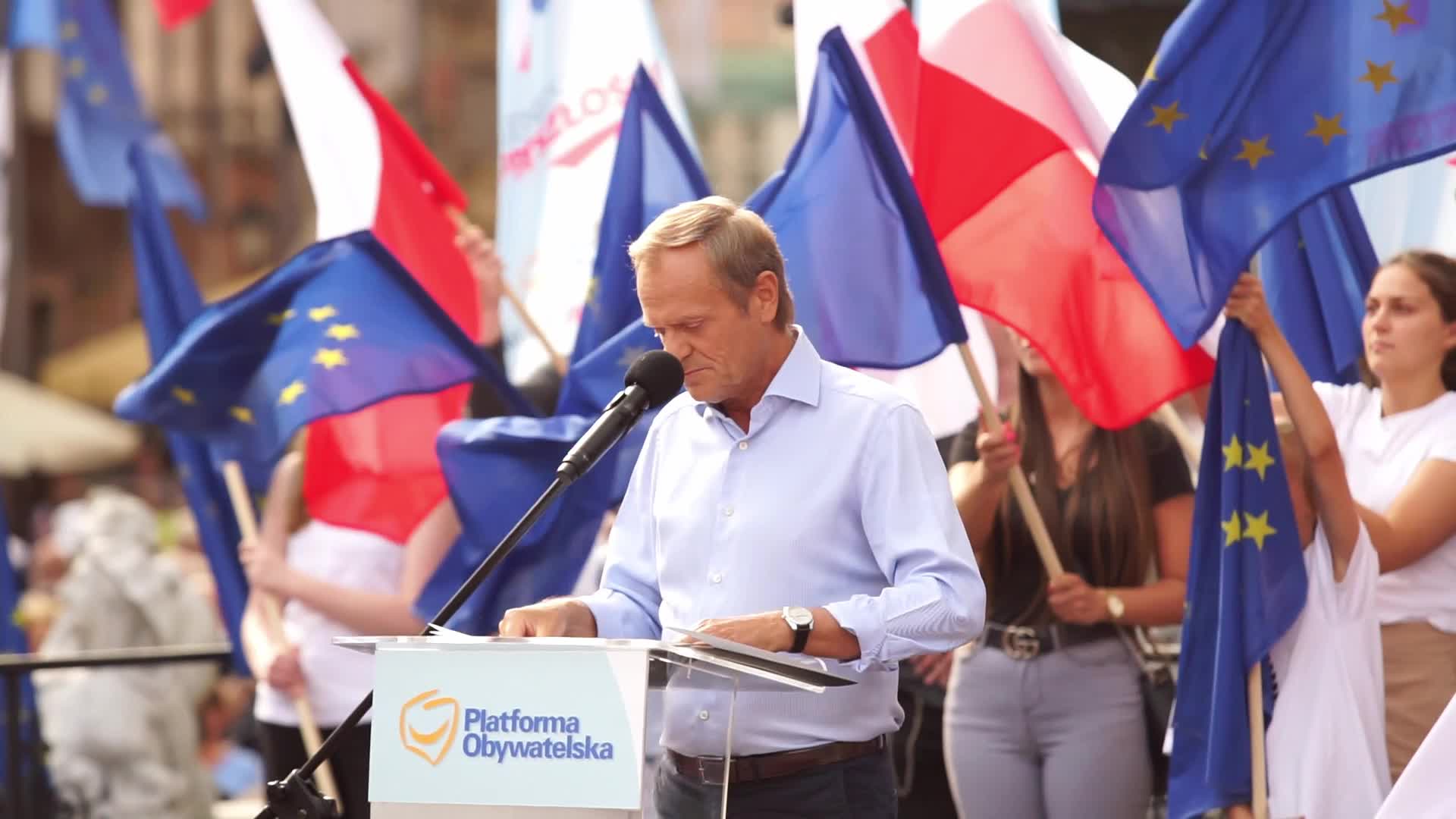 Donald Tusk's Rally in Gdansk, Poland