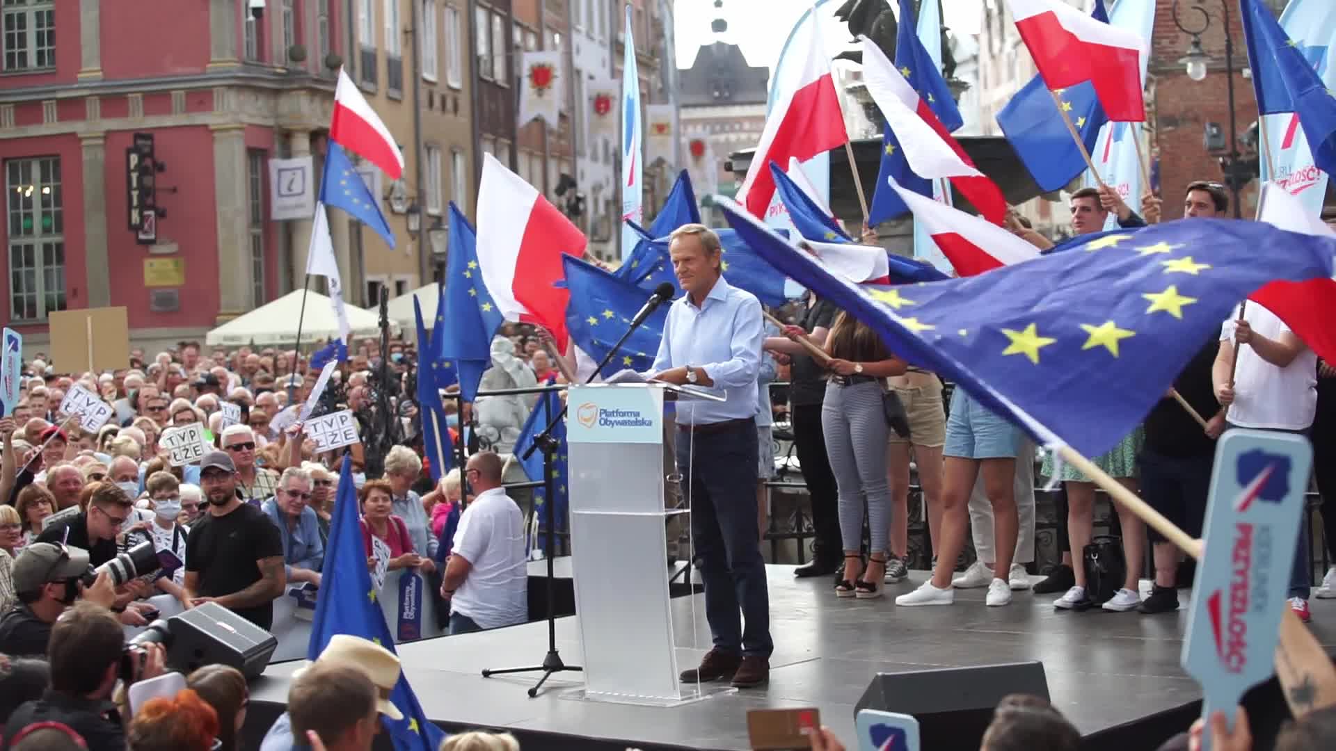 Donald Tusk's Rally in Gdansk, Poland