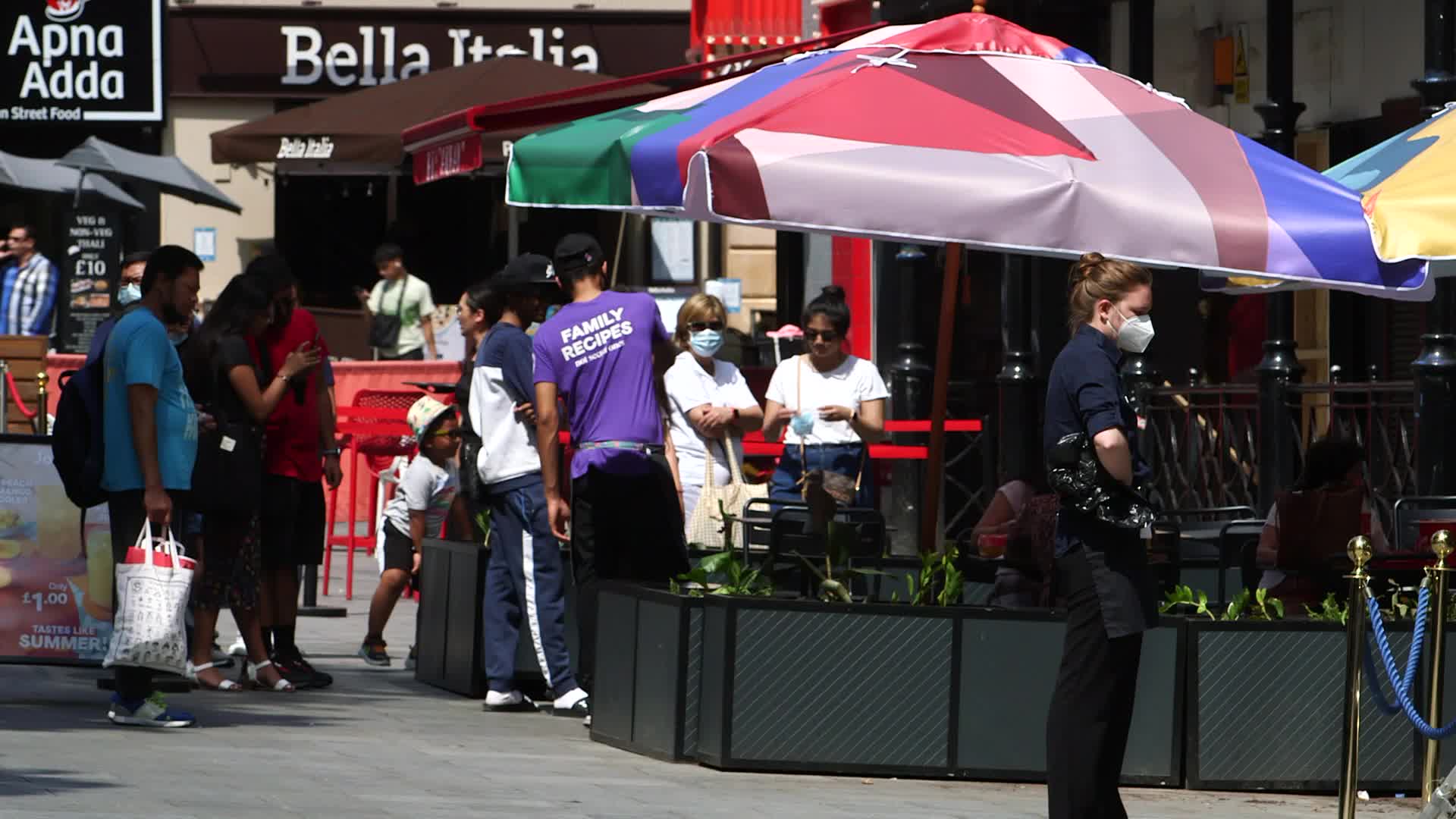 Daily life in London during the 'Freedom Day' marking the end of the COVID-19 restrictions in England