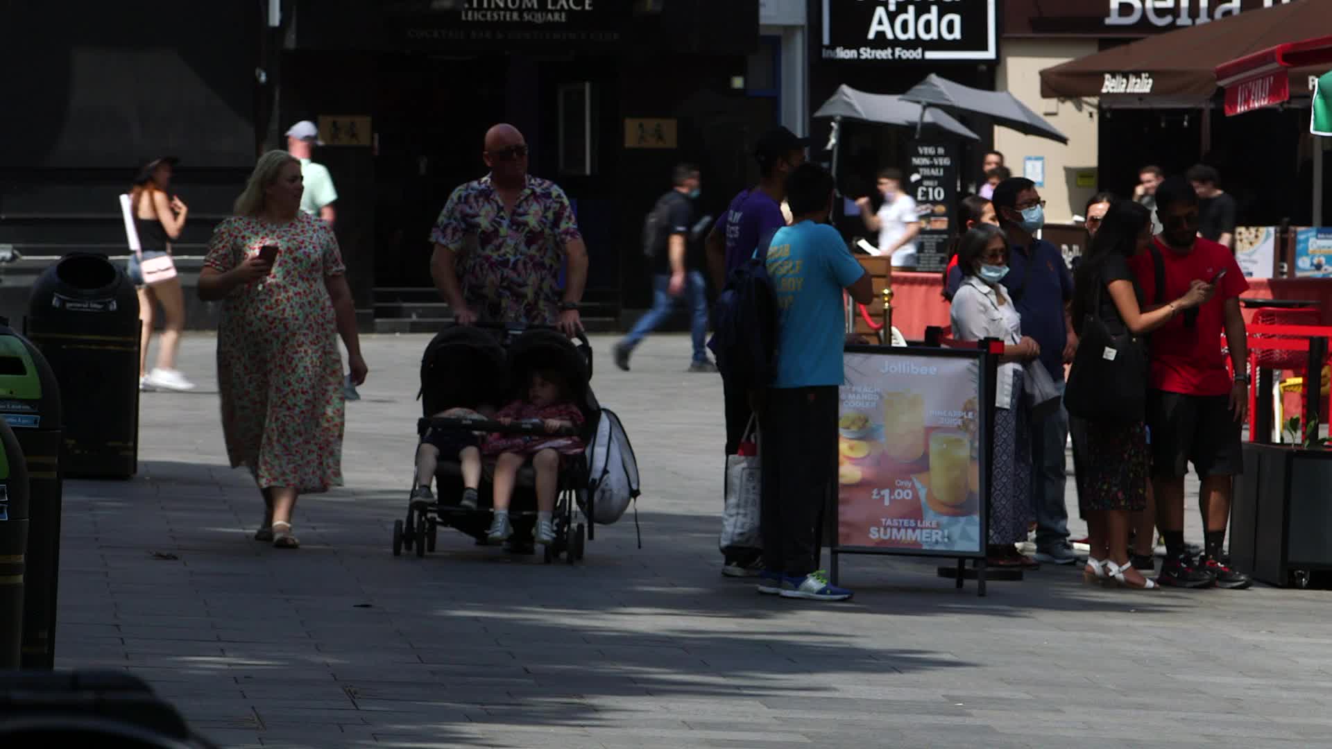 Daily life in London during the 'Freedom Day' marking the end of the COVID-19 restrictions in England