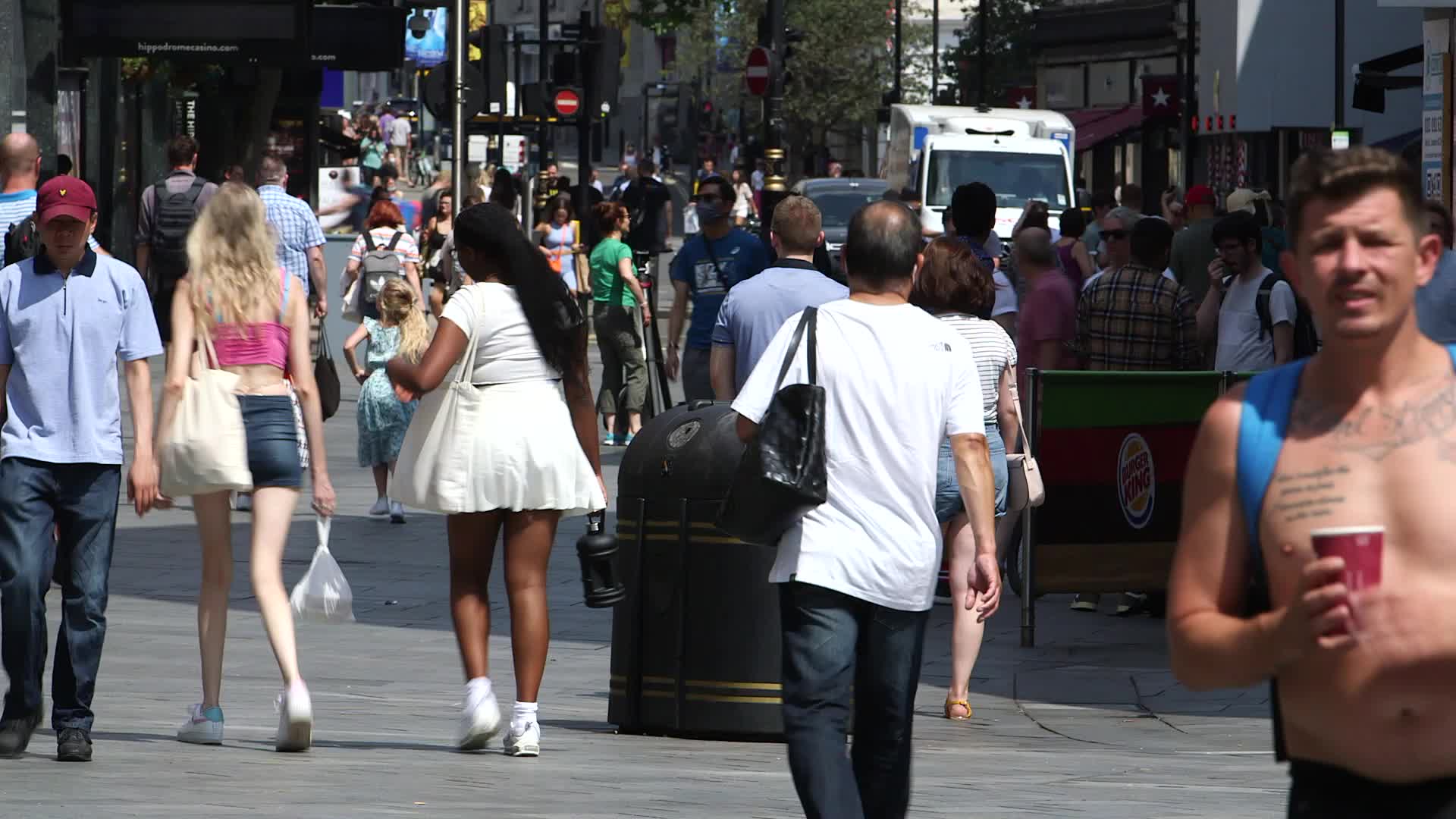 Daily life in London during the 'Freedom Day' marking the end of the COVID-19 restrictions in England