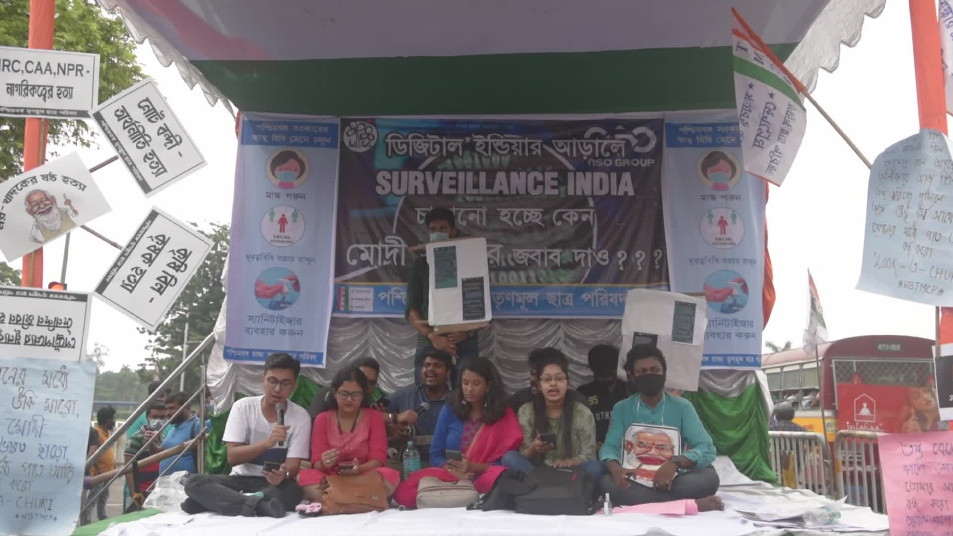 Protests erupt in India's Parliament over spying scandal