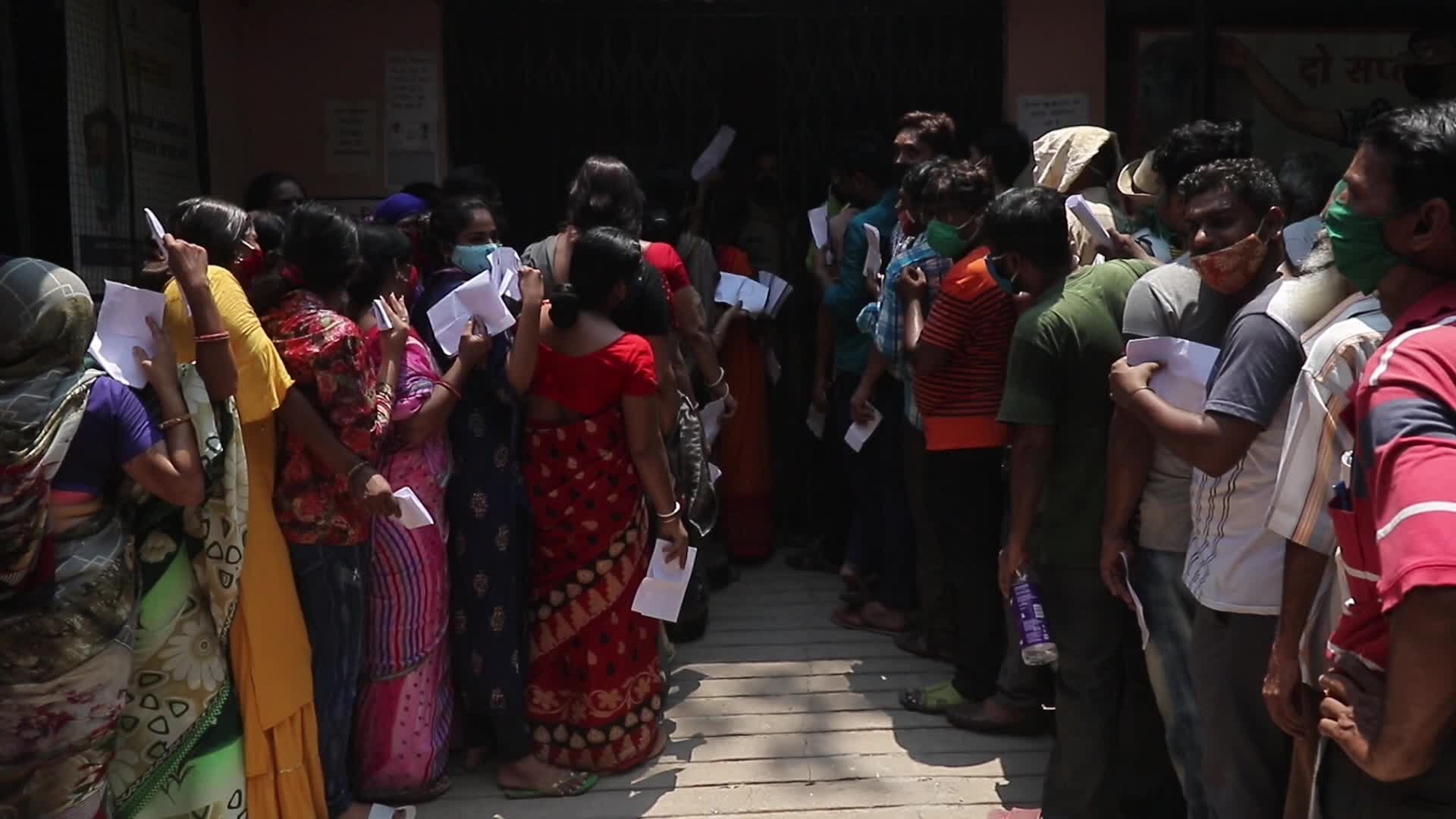 Coronavirus vaccination in Jaipur, India