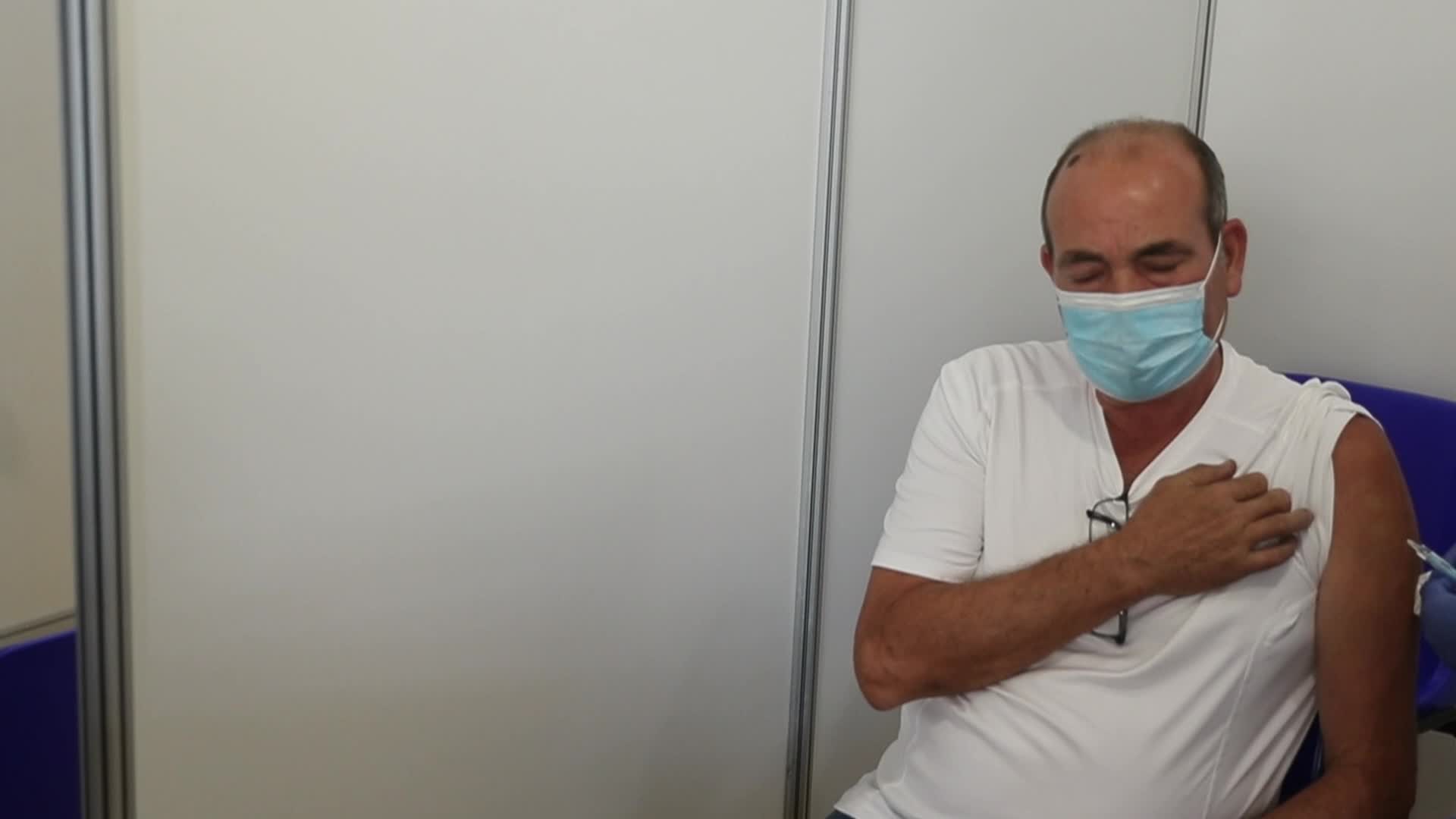 Coronavirus vaccination in Barcelona, Spain