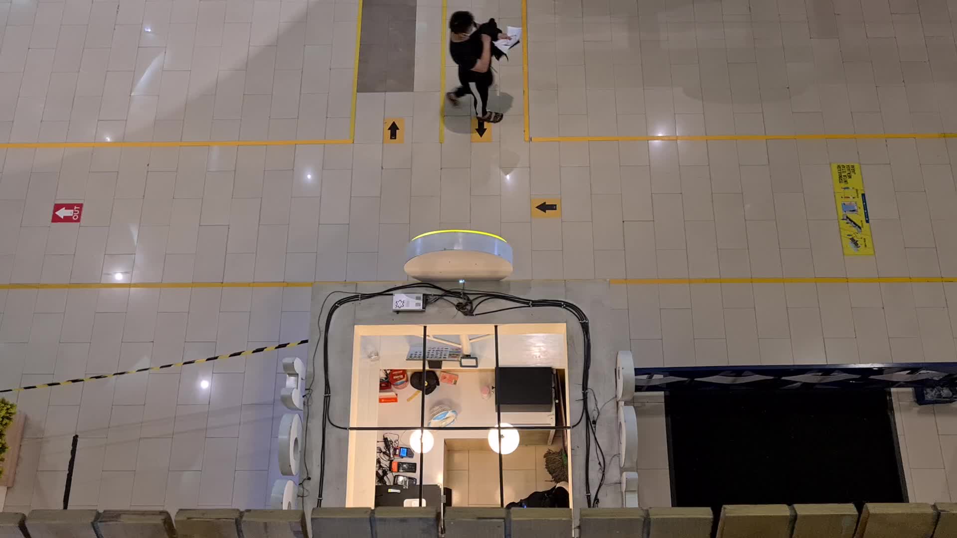 PPKM Level 4 atmosphere in a mall in Indonesia
