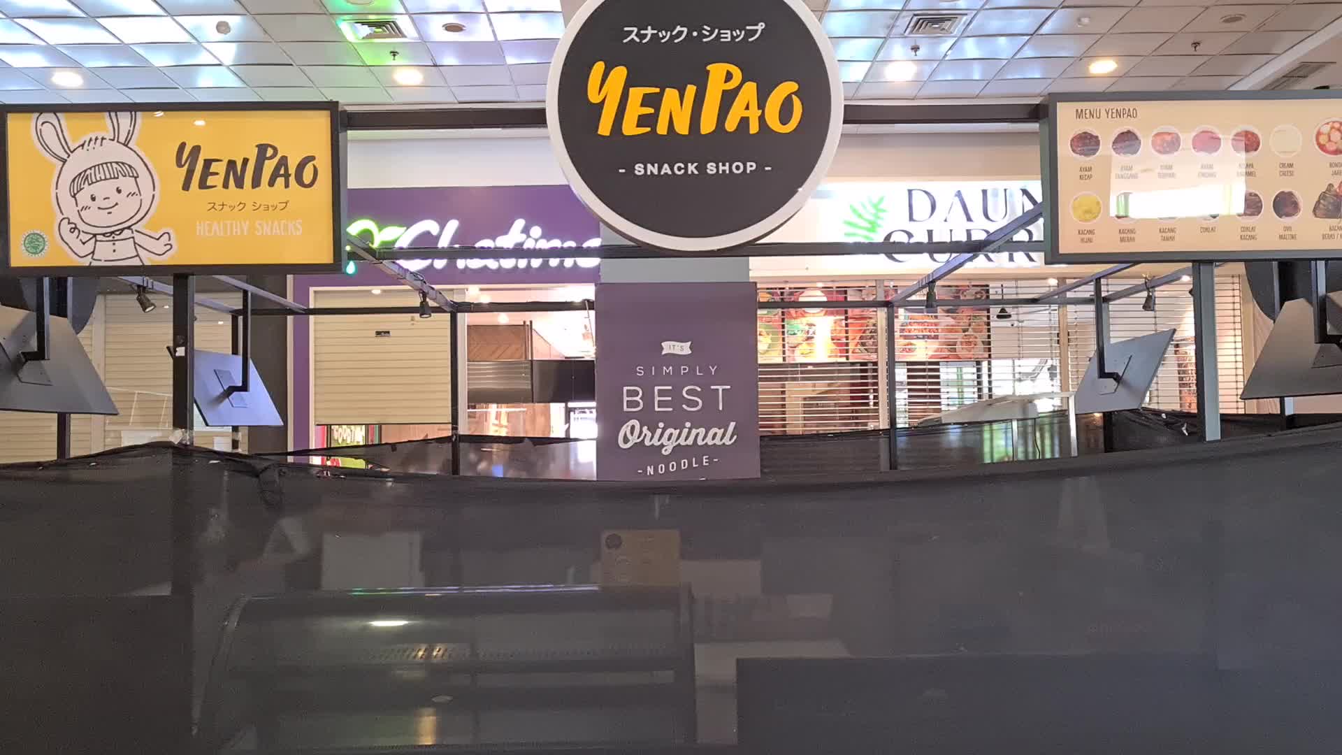 PPKM Level 4 atmosphere in a mall in Indonesia