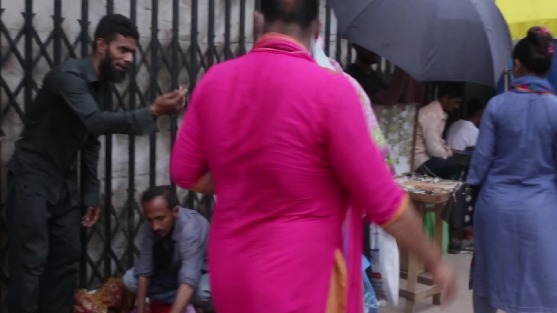 Bangladeshi people gather for Eid Shopping in Dhaka New Market