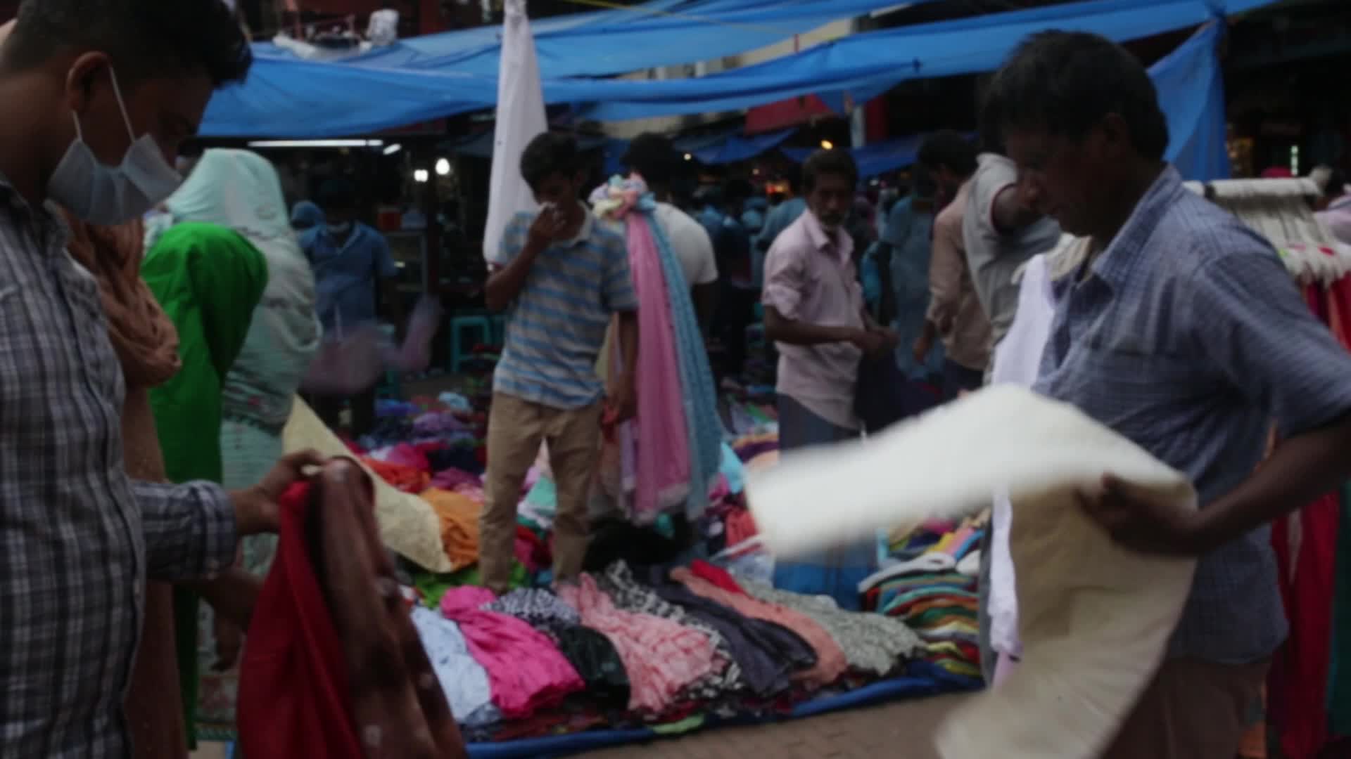 Bangladeshi people gather for Eid Shopping in Dhaka New Market