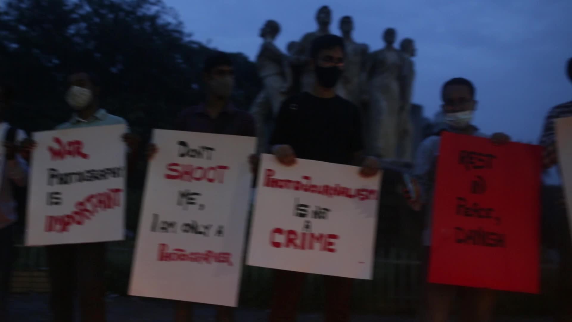 Candlelight vigil for Photojournalist Danish Siddiqui in Bangladesh