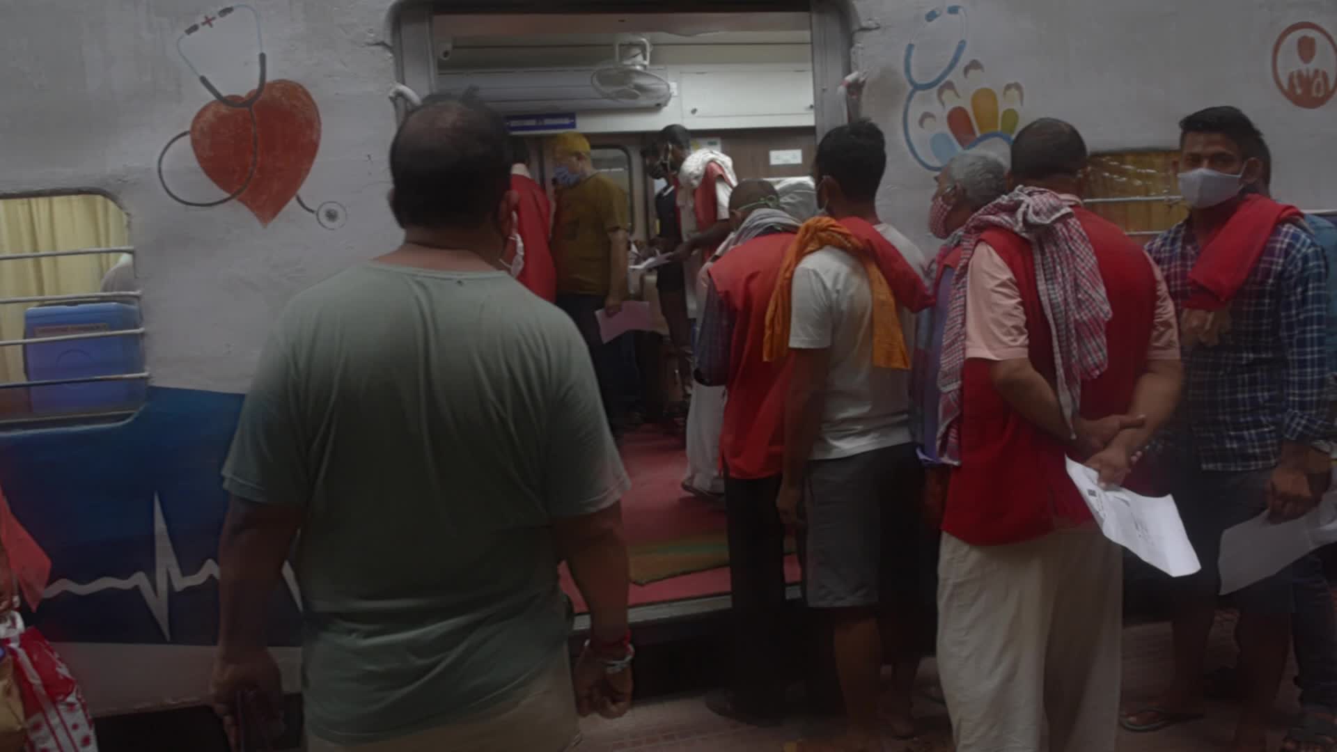 Vaccination On Railway Compartment