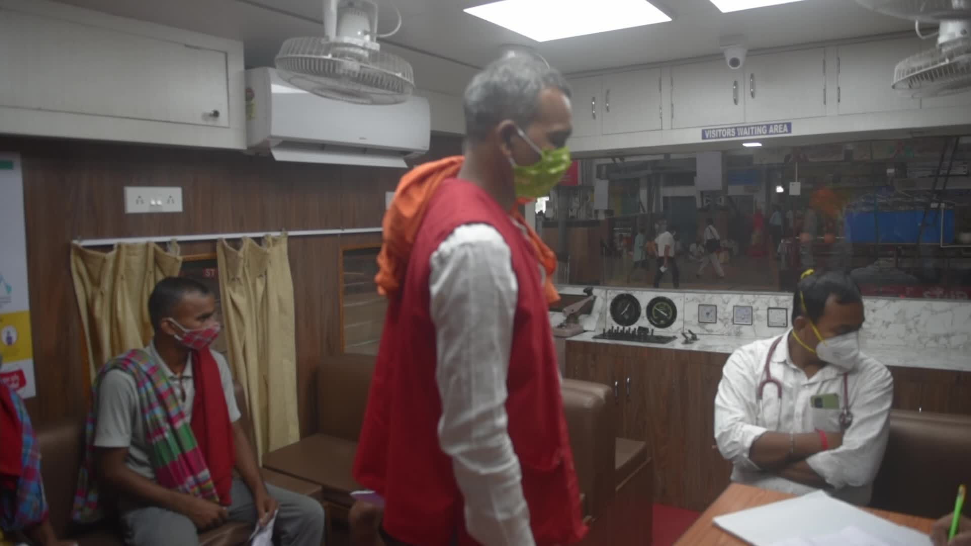 Vaccination On Railway Compartment