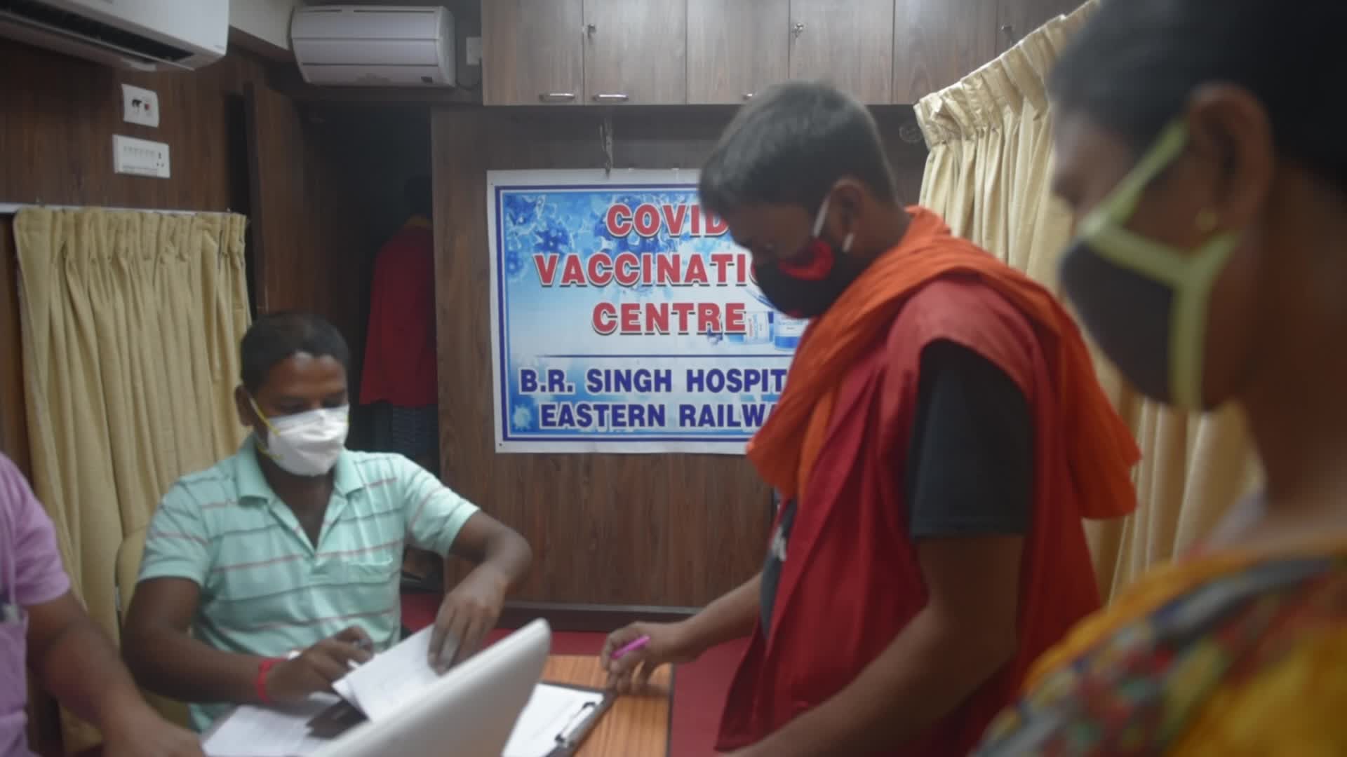 Vaccination On Railway Compartment