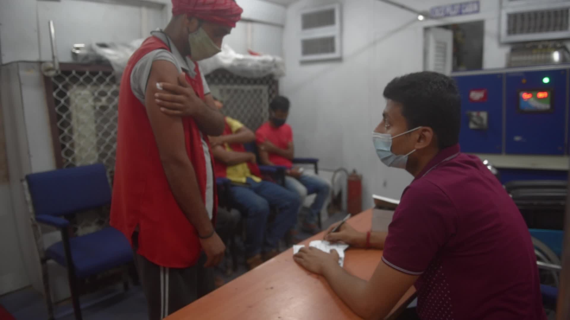 Vaccination On Railway Compartment