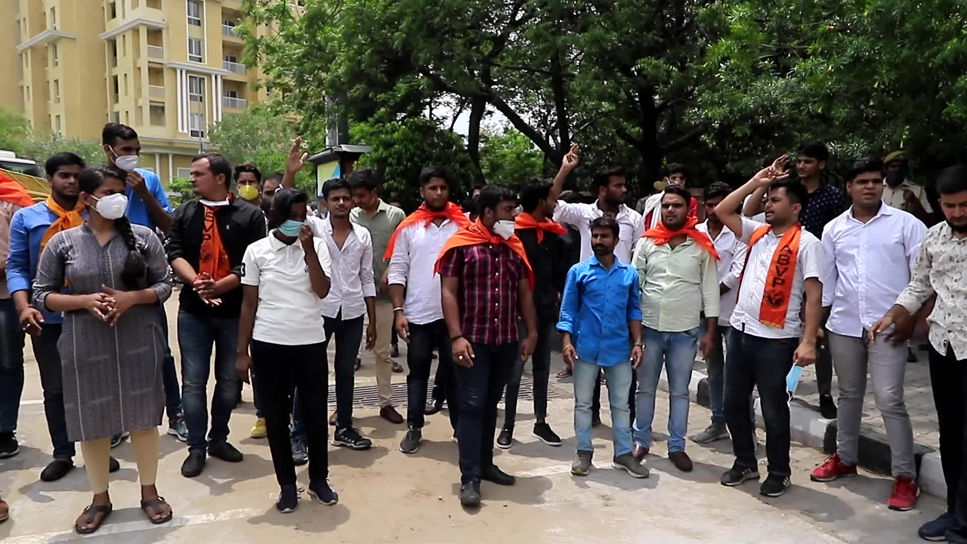 ABVP Protest in Jaipur 