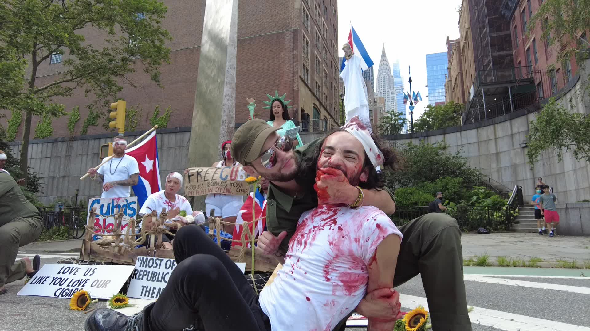 NY: New Yorkers Show Solidarity With Cubans Seeking Political Change