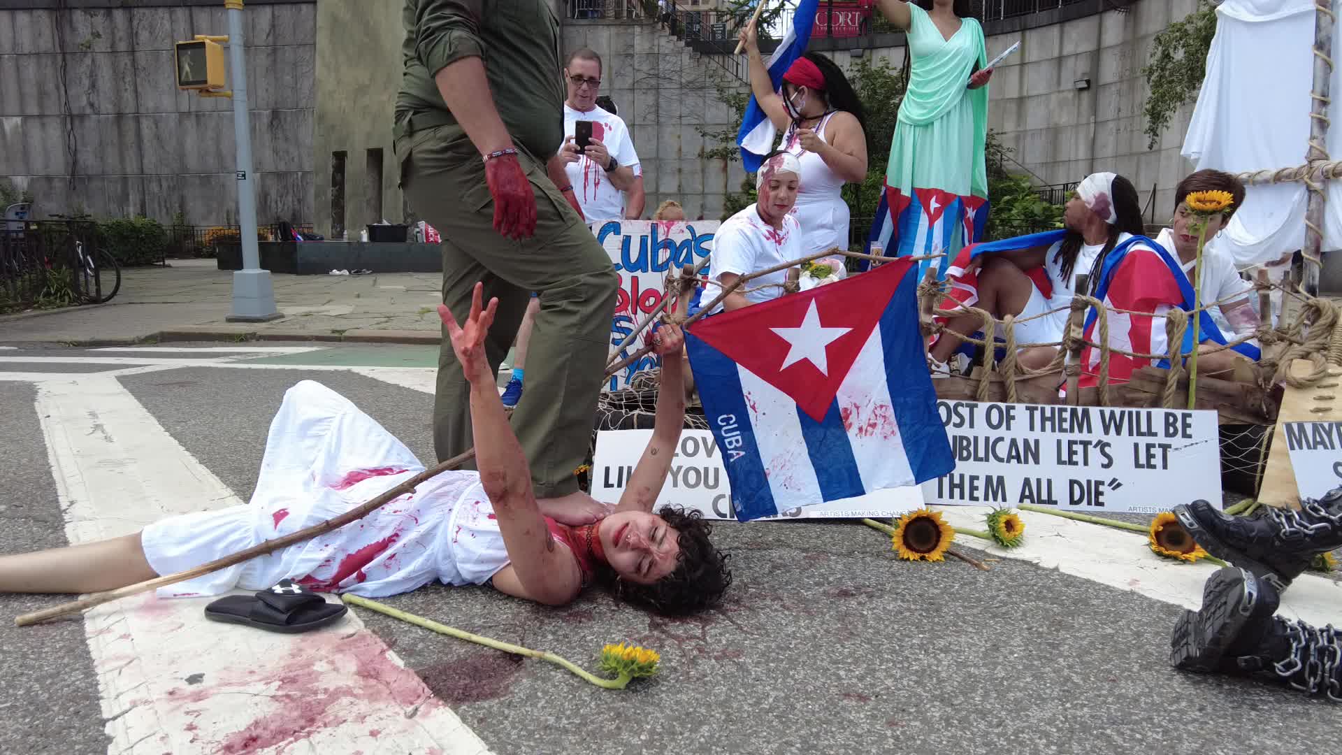 NY: New Yorkers Show Solidarity With Cubans Seeking Political Change