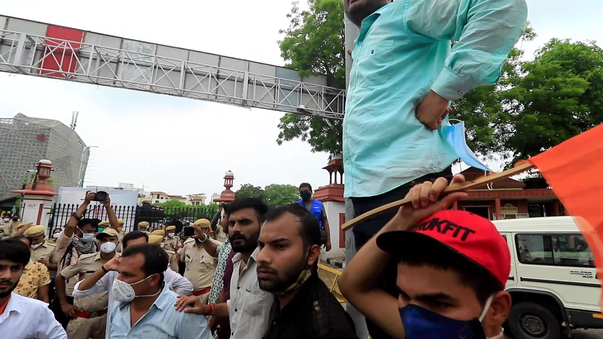  Akhil Bharatiya Vidyarthi Parishad Protest In Jaipur 