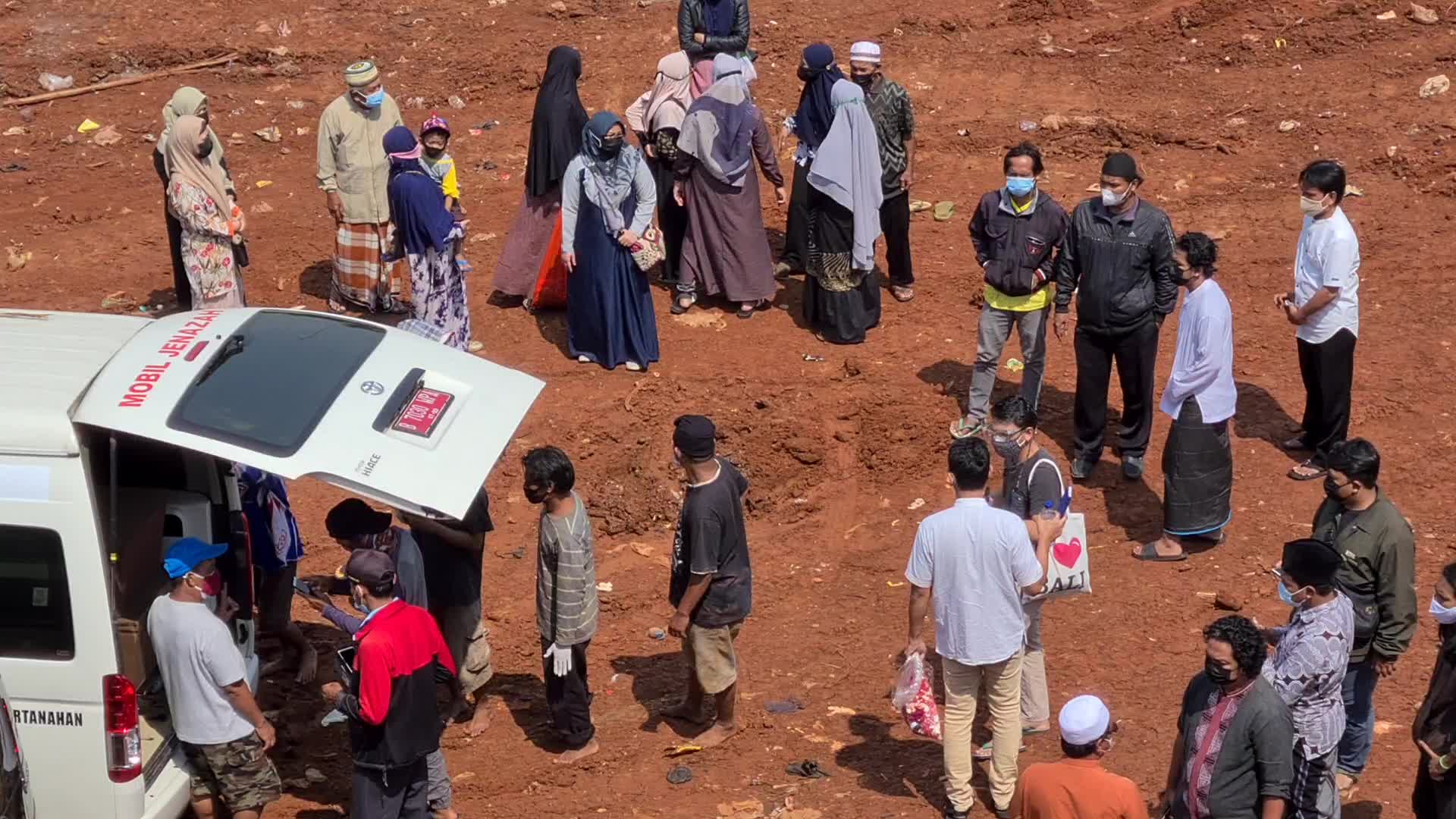 Covid-19 cemetery in Indonesia as infections surges