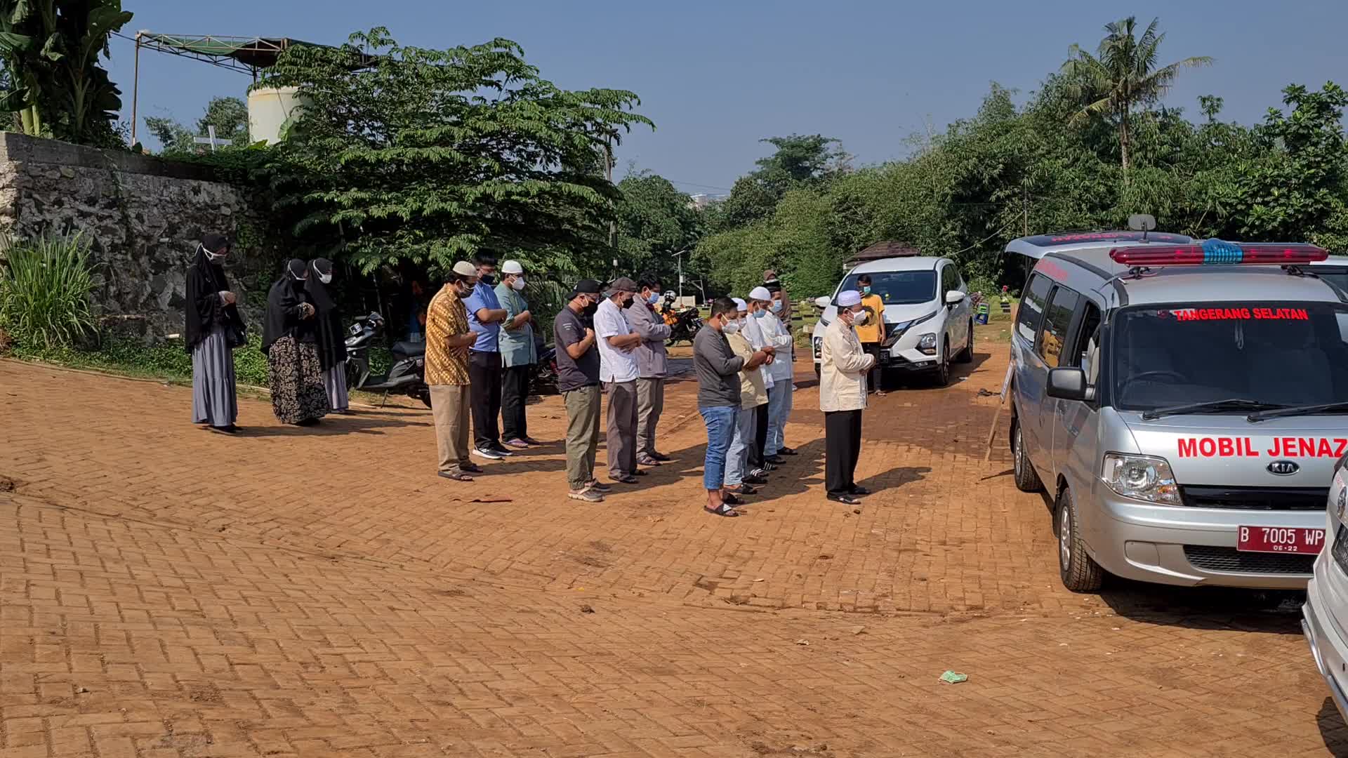 Covid-19 cemetery in Indonesia as infections surges