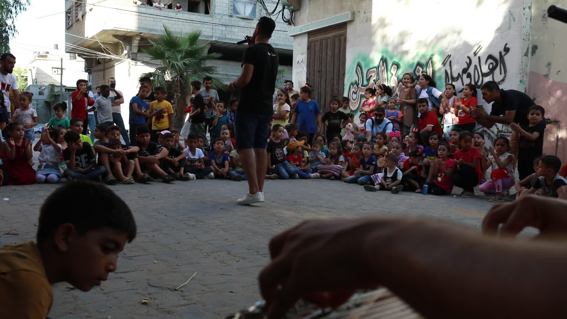 Musical concert at Nuseirat Refugee Camp in Gaza