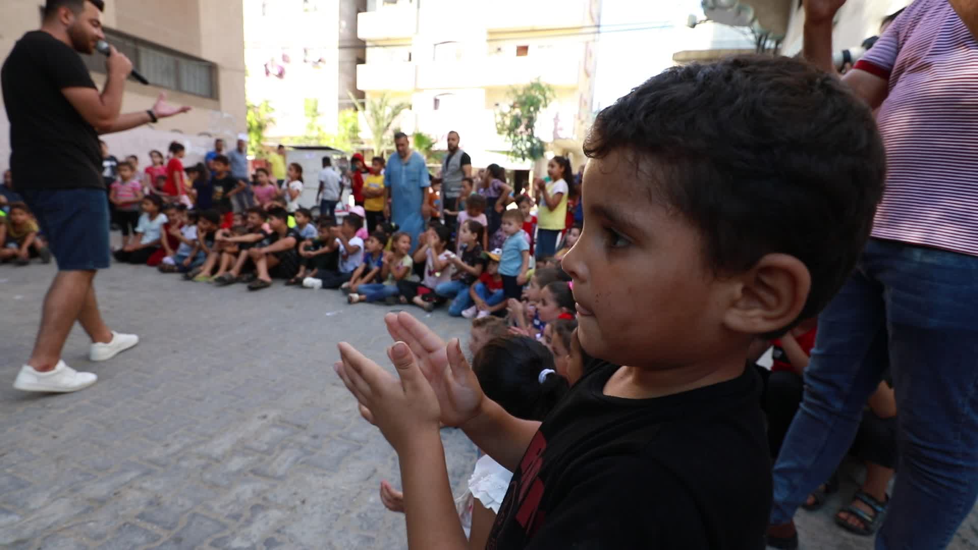 Musical concert at Nuseirat Refugee Camp in Gaza