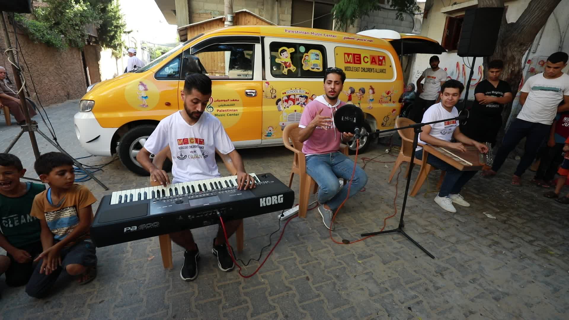 Musical concert at Nuseirat Refugee Camp in Gaza