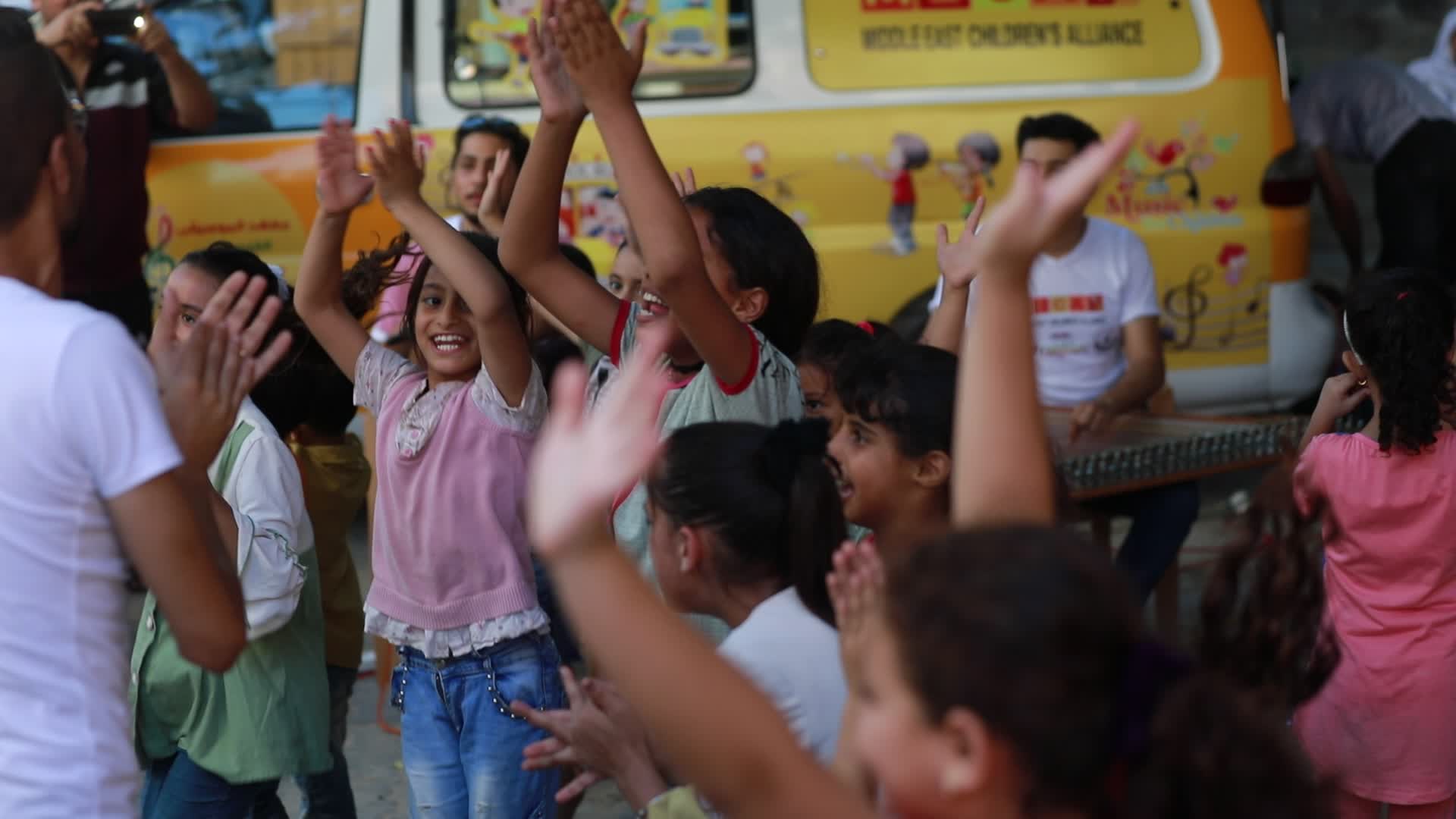 Musical concert at Nuseirat Refugee Camp in Gaza