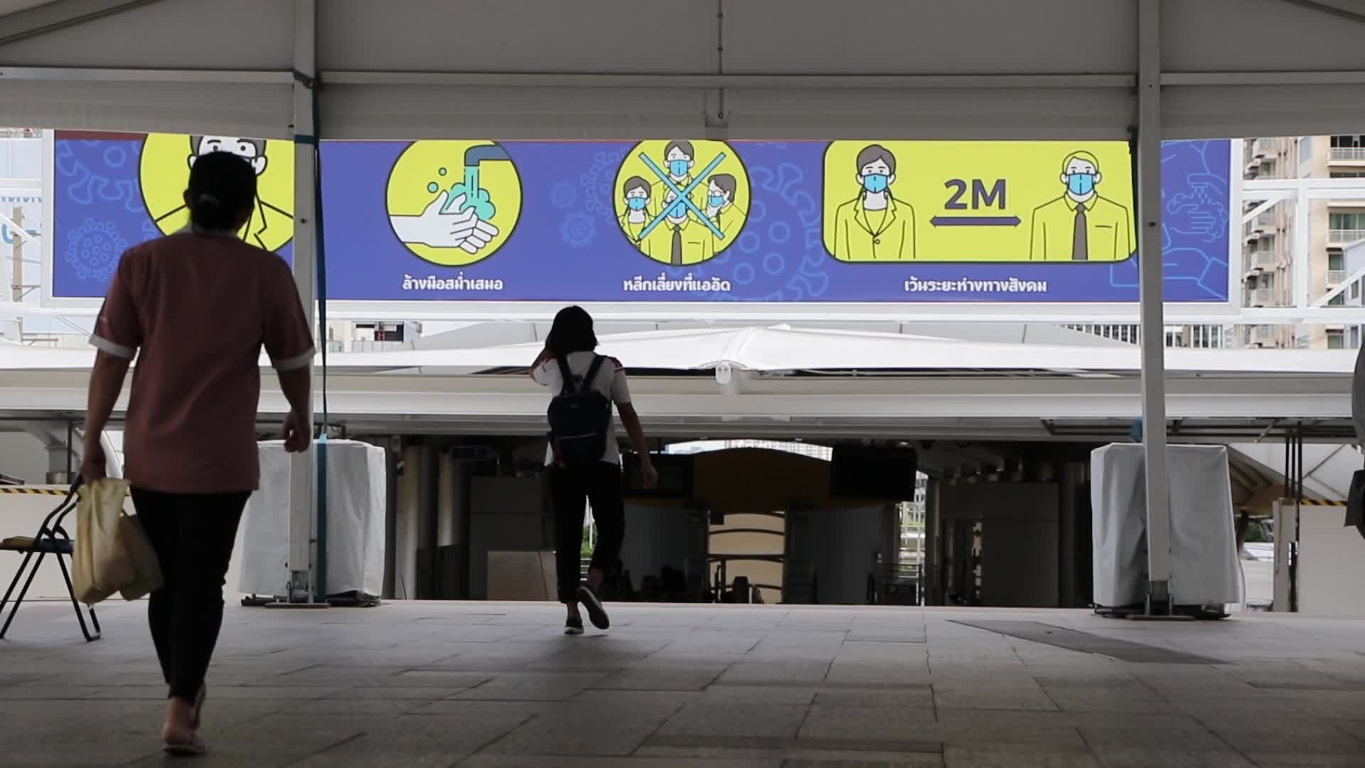 Daily life in Bangkok, Thailand amid the Covid-19 pandemic