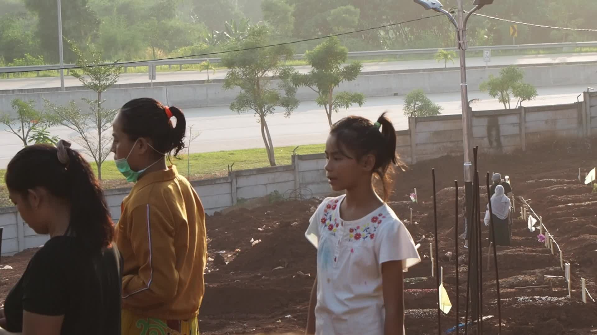 Covid-19 cemetery in South Tangerang, Indonesia