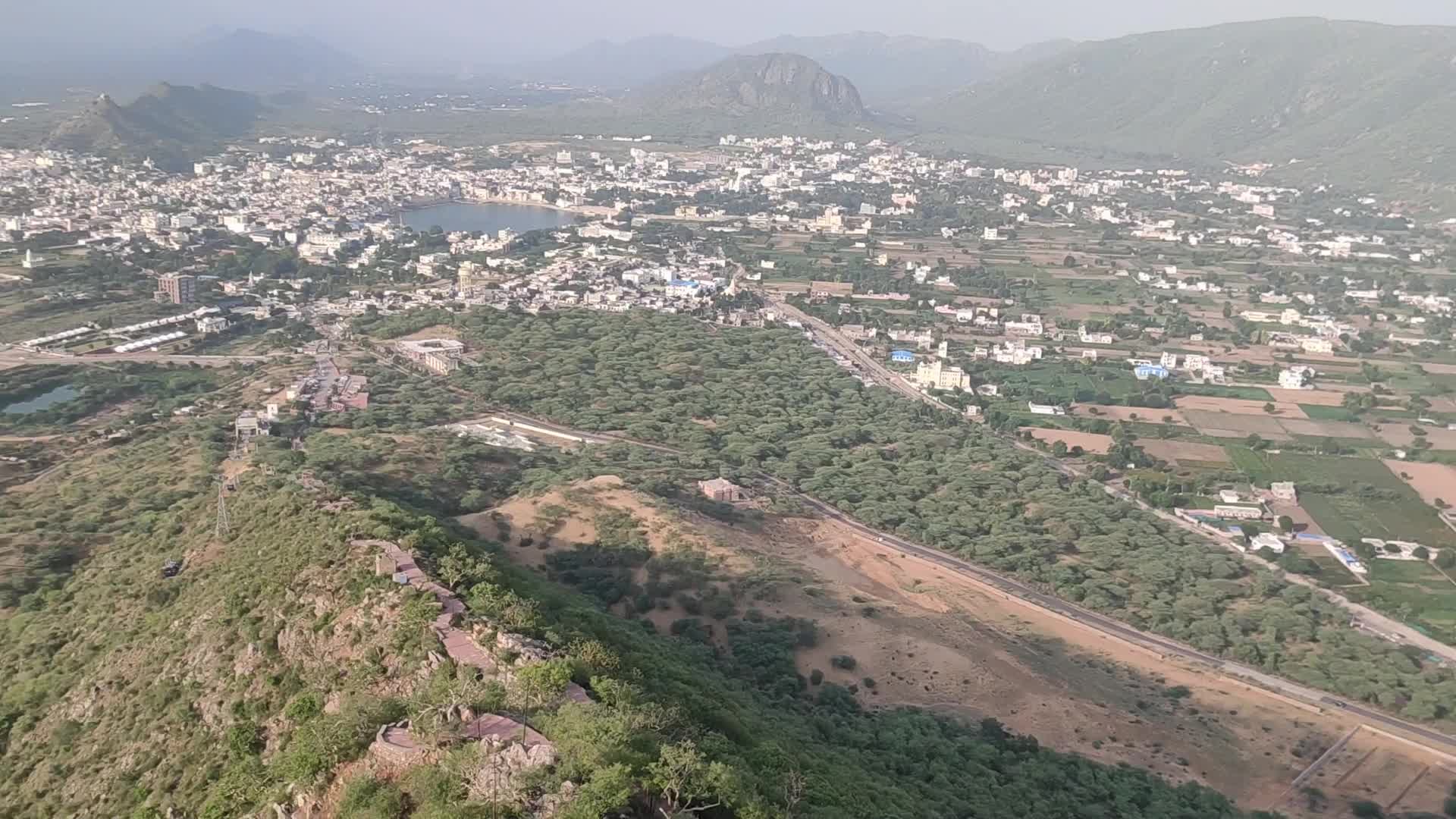 Tourists at Savitri Mata temple in Pushkar, India