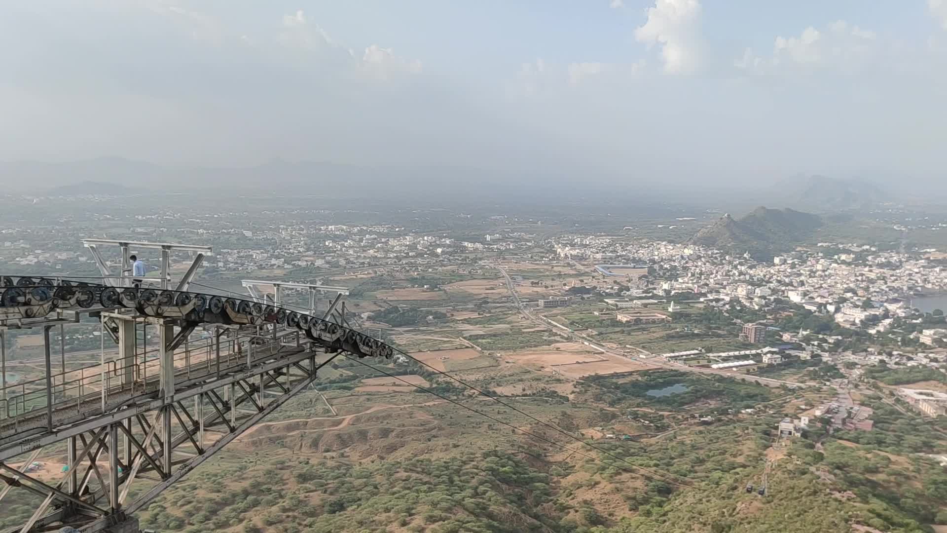 Tourists at Savitri Mata temple in Pushkar, India
