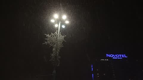 Heavy Snow In Warsaw