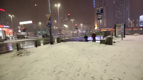 Snow In Warsaw